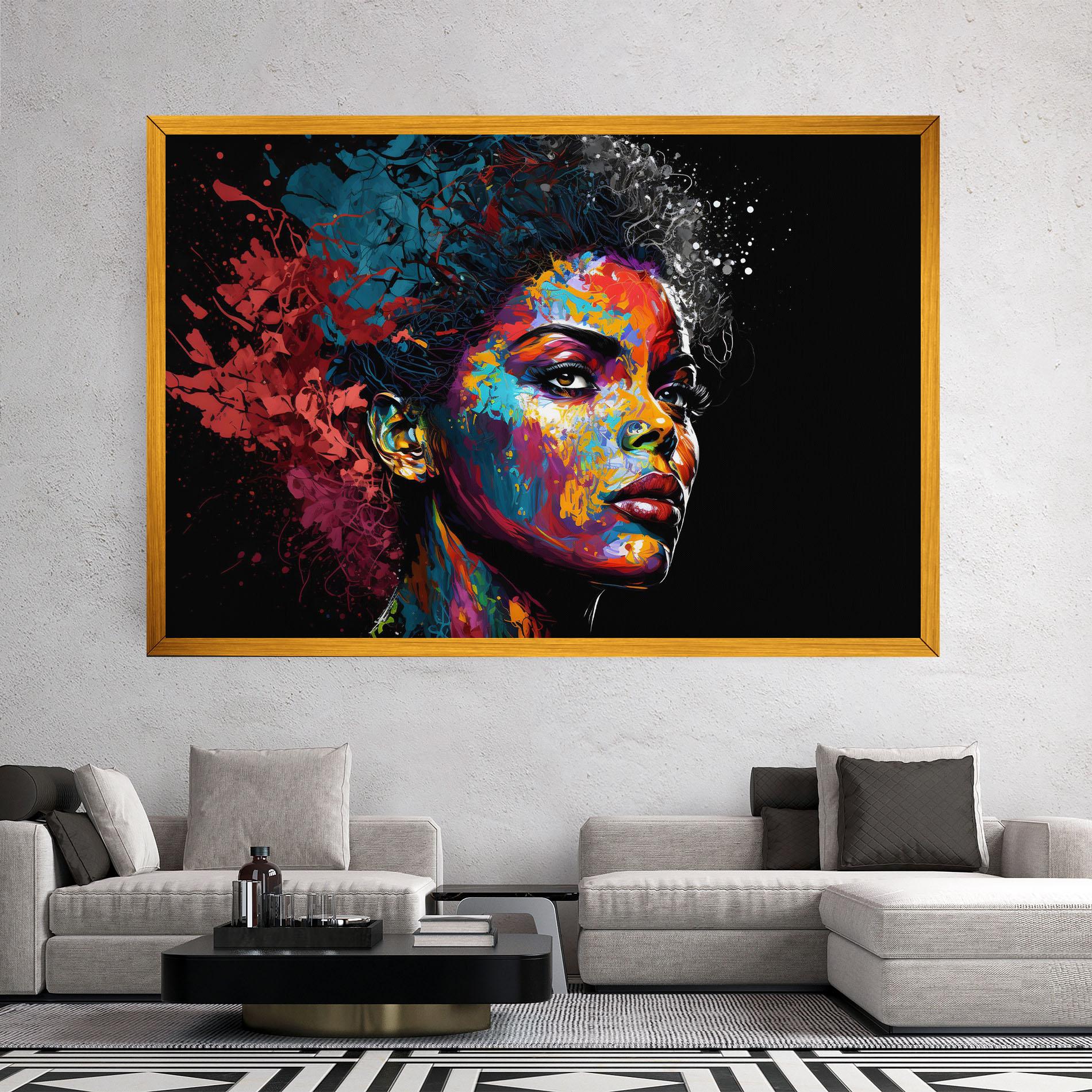 Vászonkép American Woman Splashes mockup 2