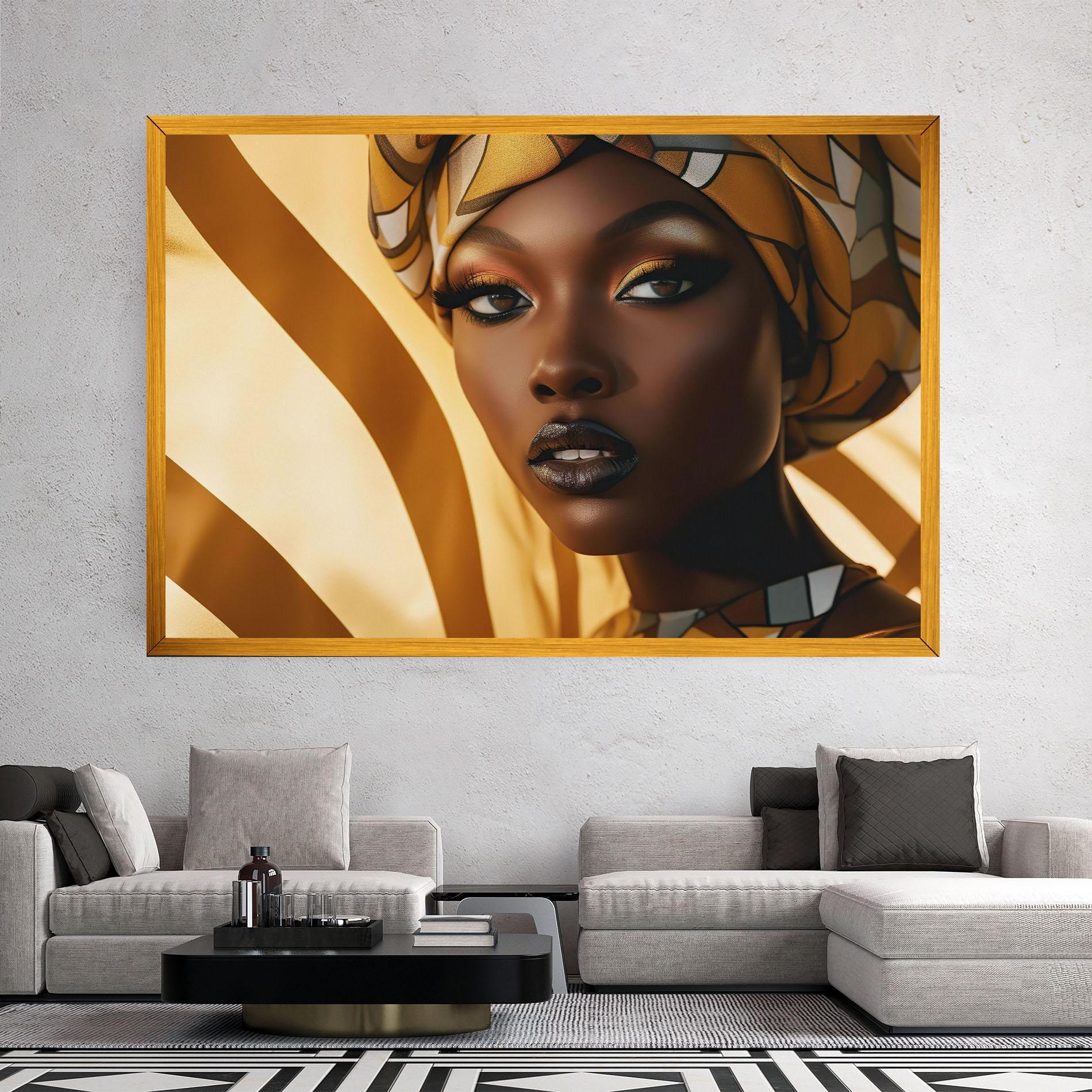 Vászonkép Fashion African Woman mockup 2