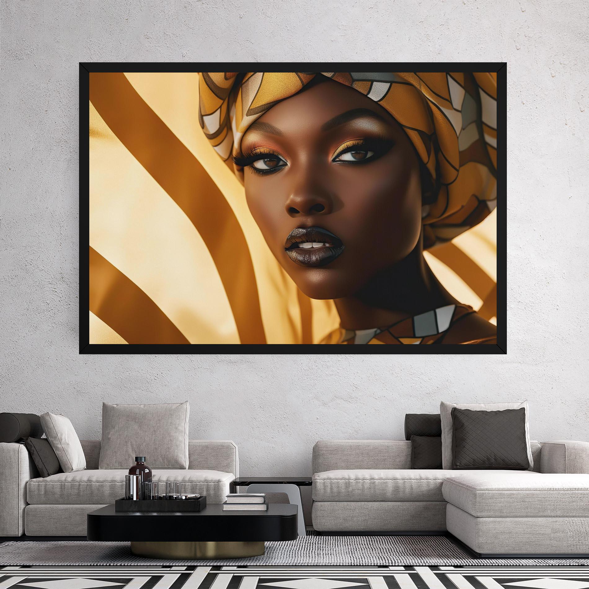 Vászonkép Fashion African Woman mockup 2