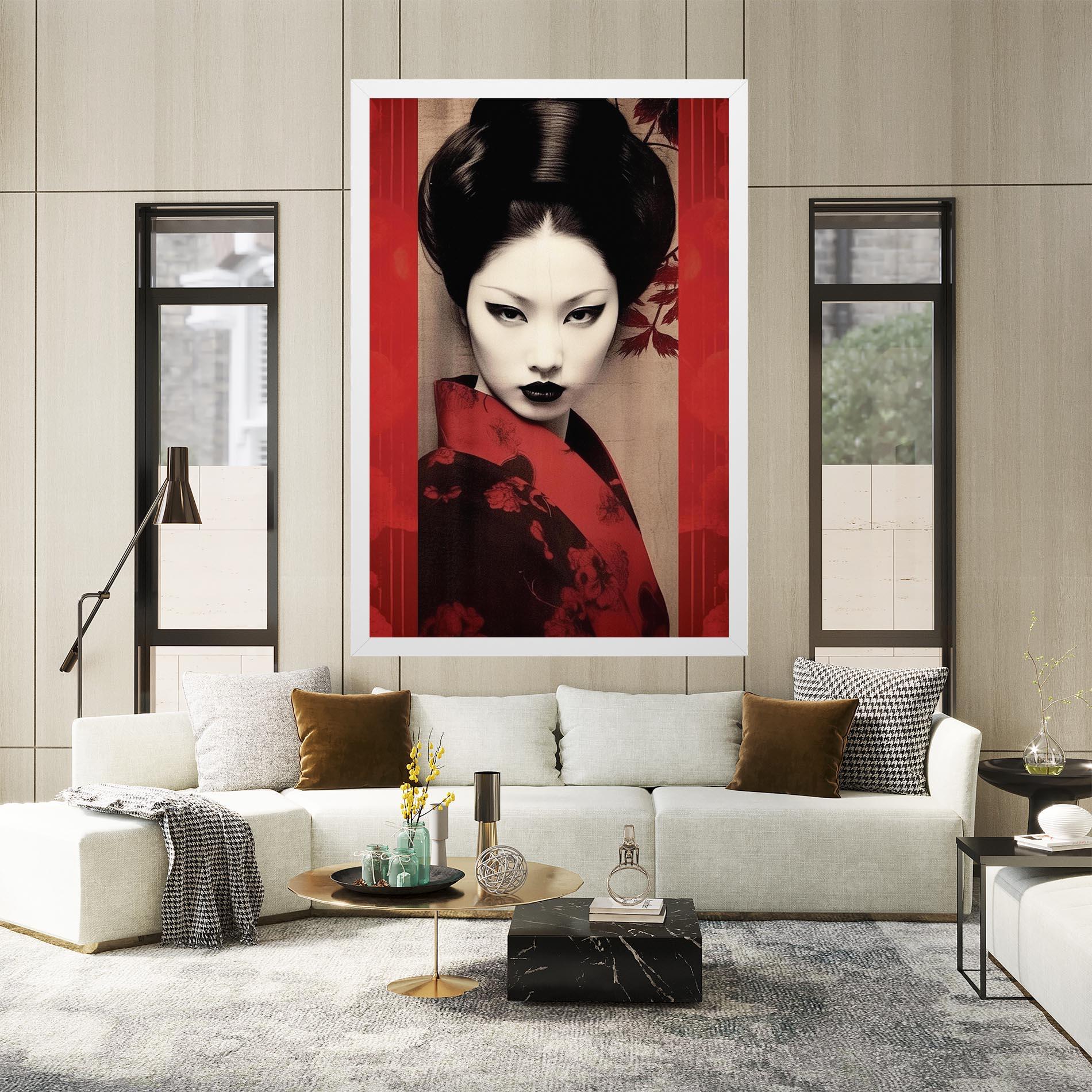 Vászonkép Black Asiatic Makeup mockup 2