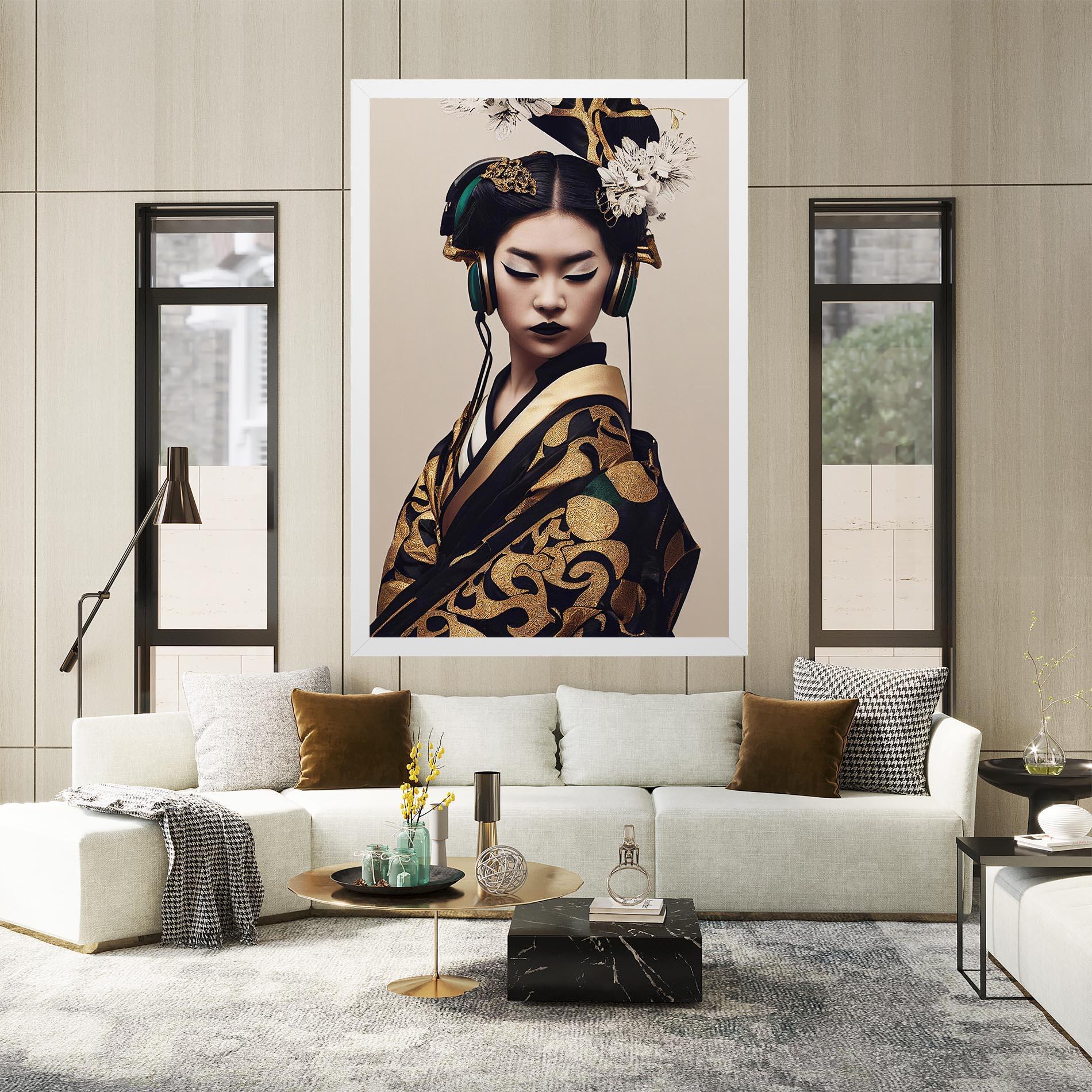 Vászonkép Kimono Headphones mockup 2