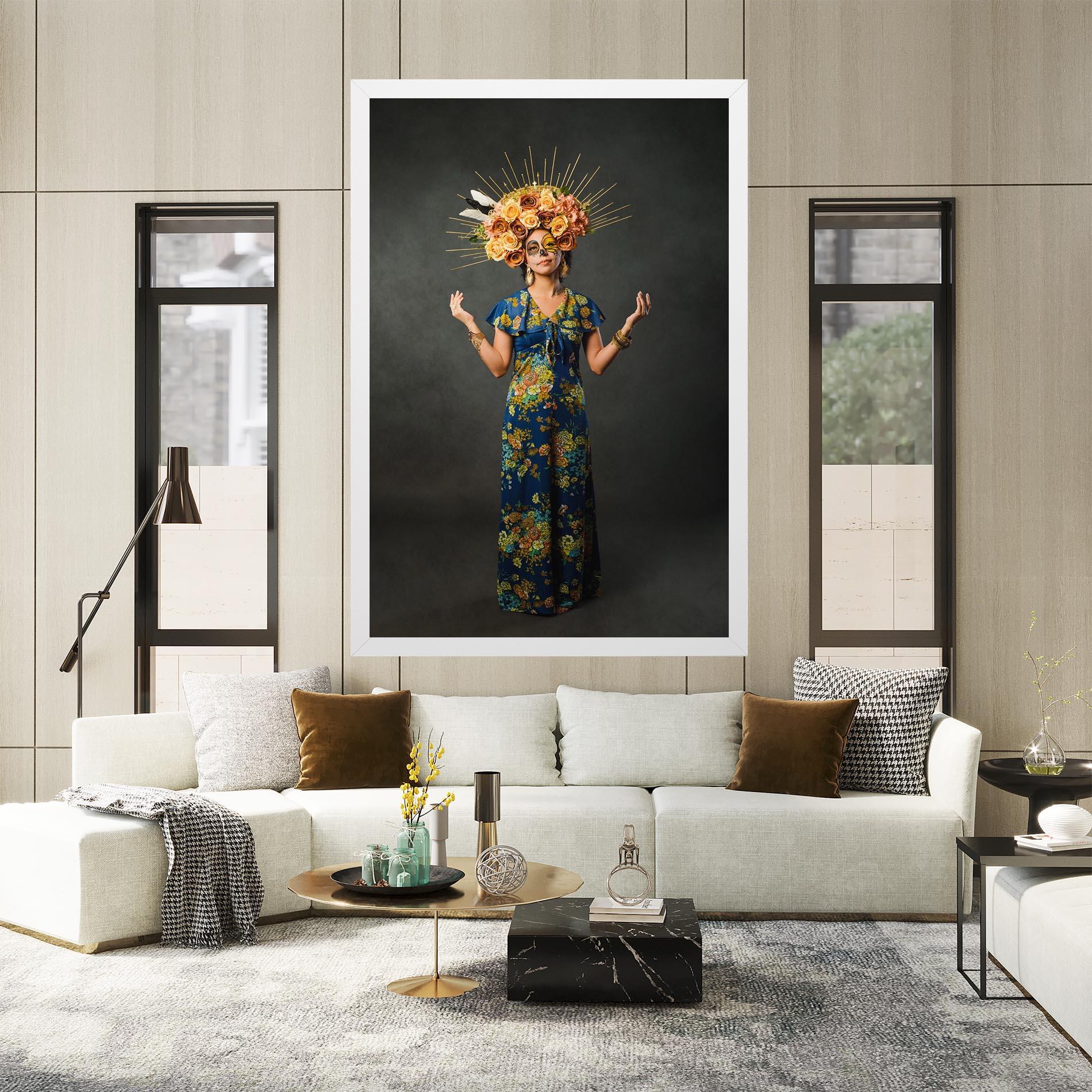 Vászonkép Sugar Skull Makeup mockup 2