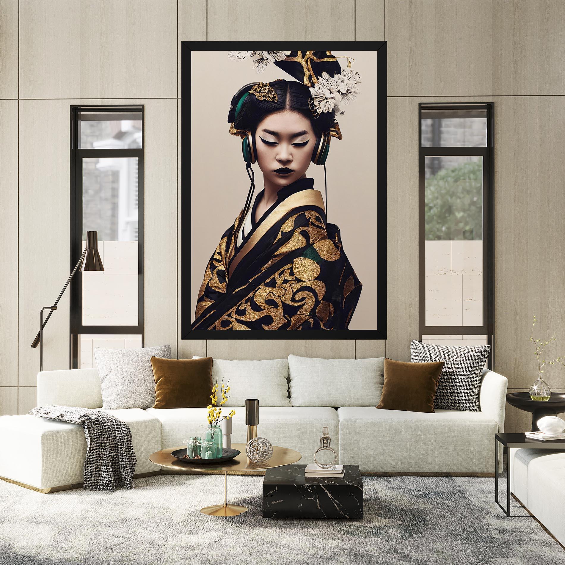 Vászonkép Kimono Headphones mockup 2