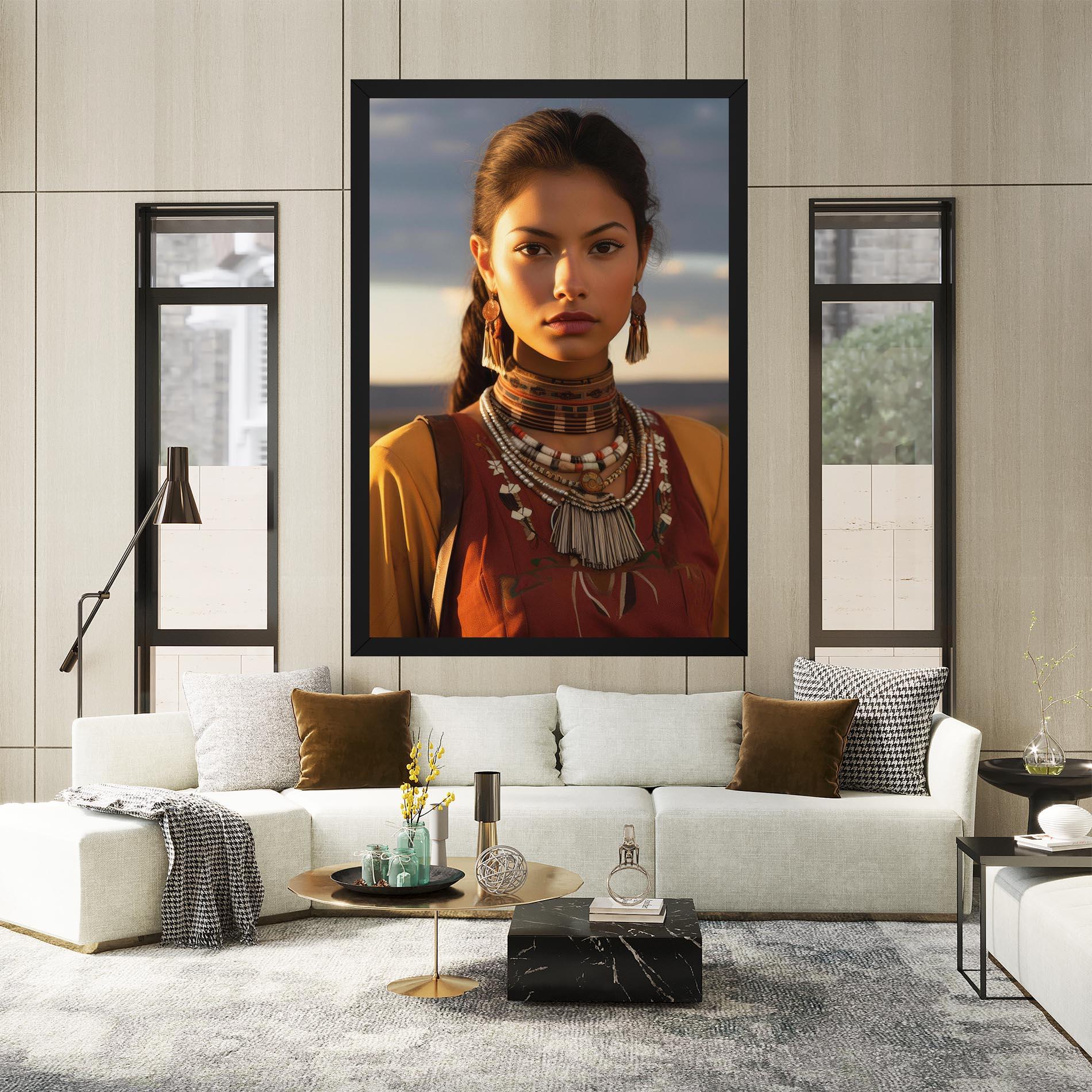 Vászonkép Native American Desert mockup 2