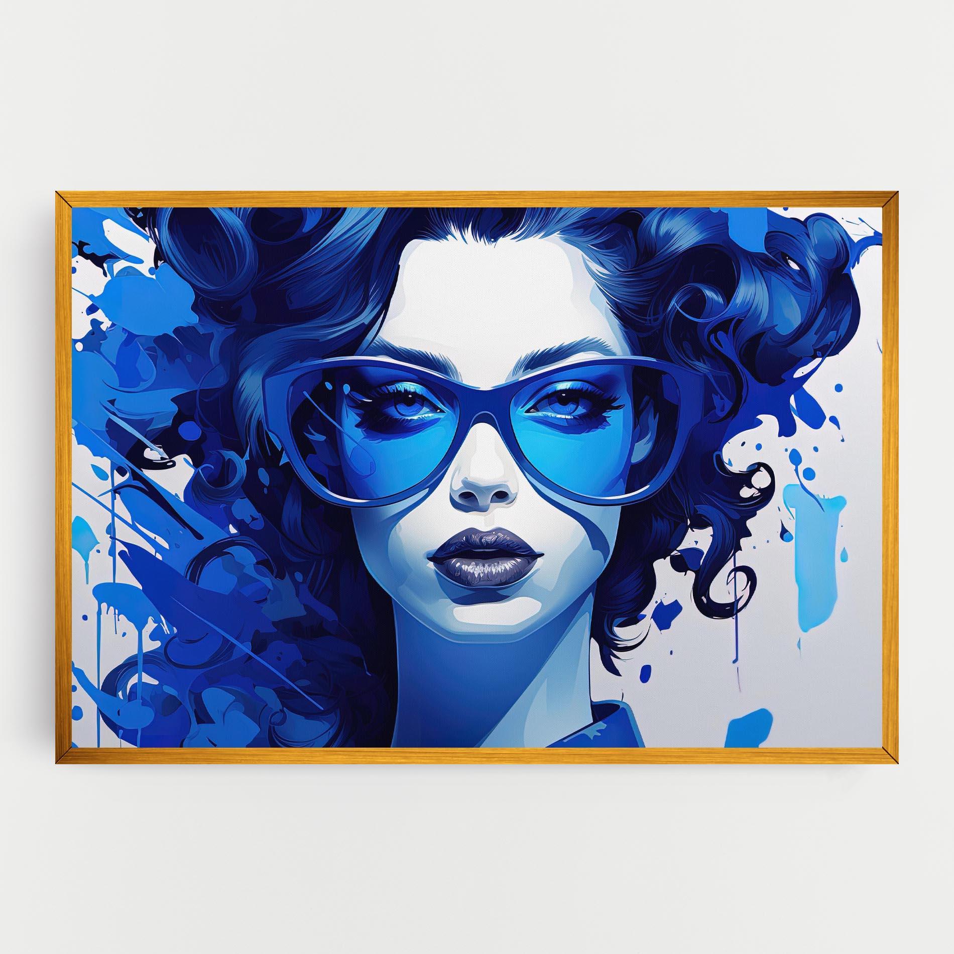 Vászonkép Big Blue Glasses mockup 0