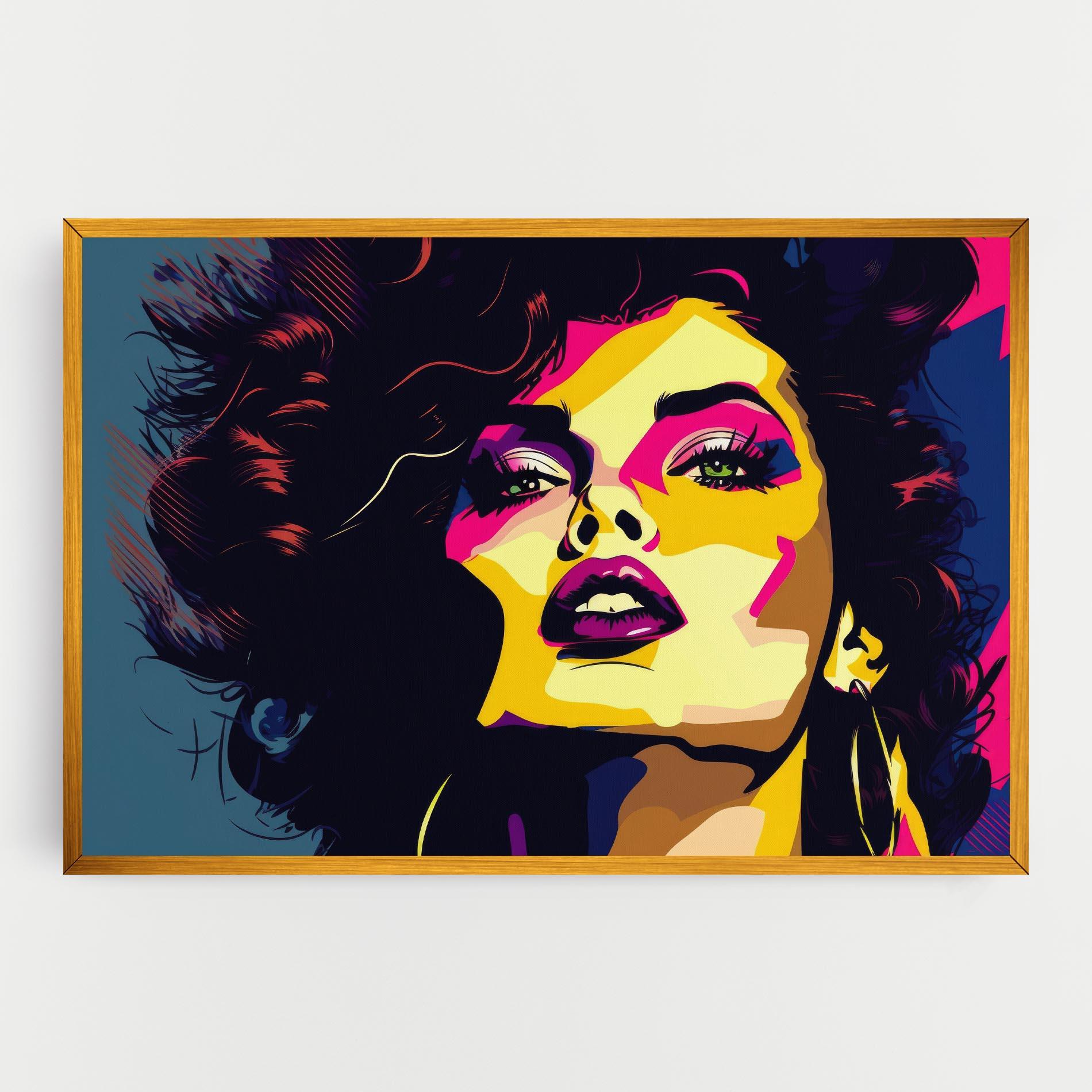 Vászonkép Pop Art Portrait Woman mockup 0