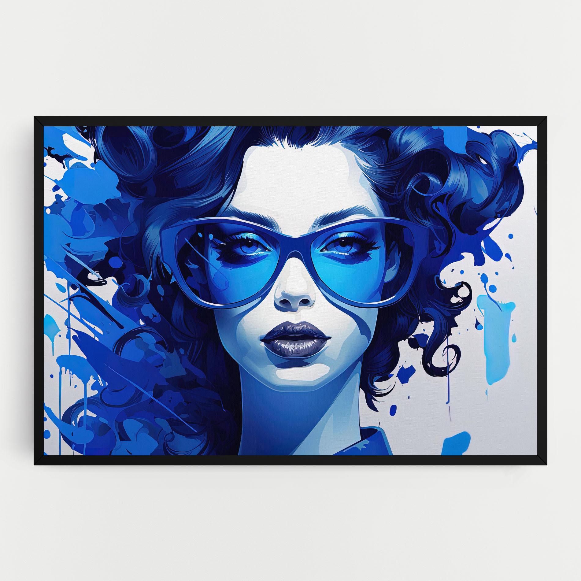 Vászonkép Big Blue Glasses mockup 0