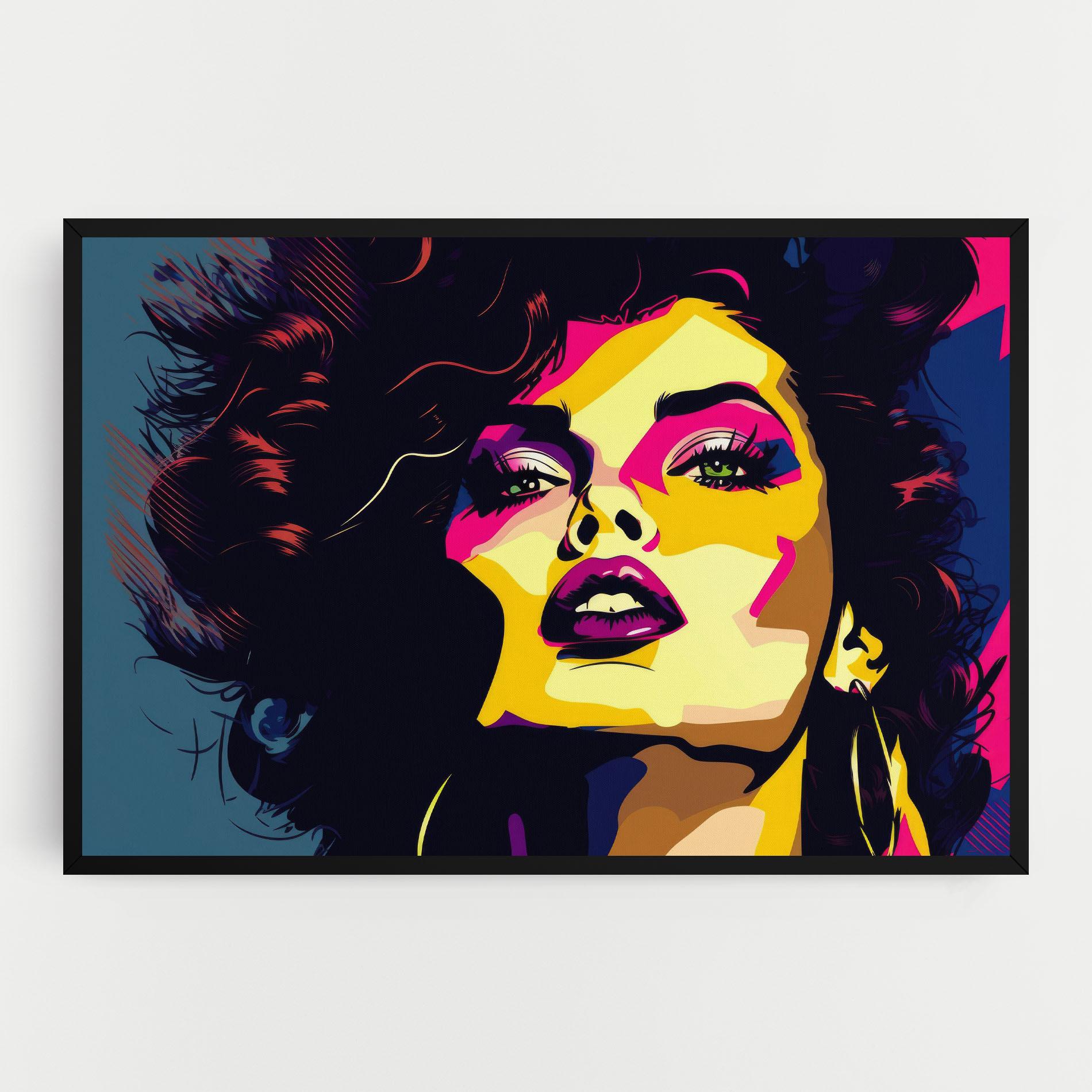 Vászonkép Pop Art Portrait Woman mockup 0