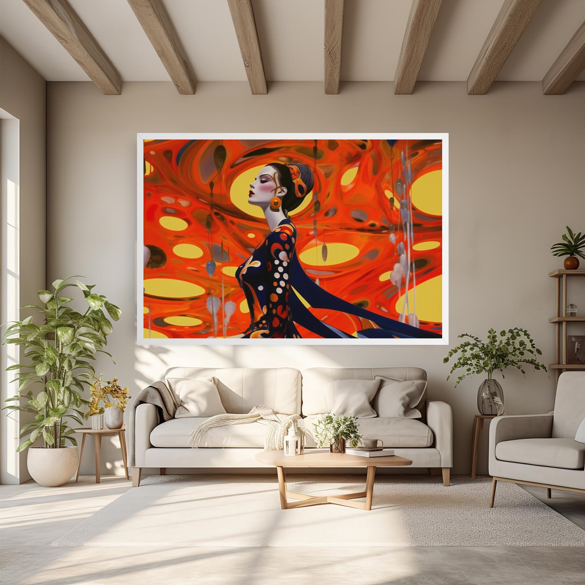 Vászonkép Big Orange Accesories mockup 6