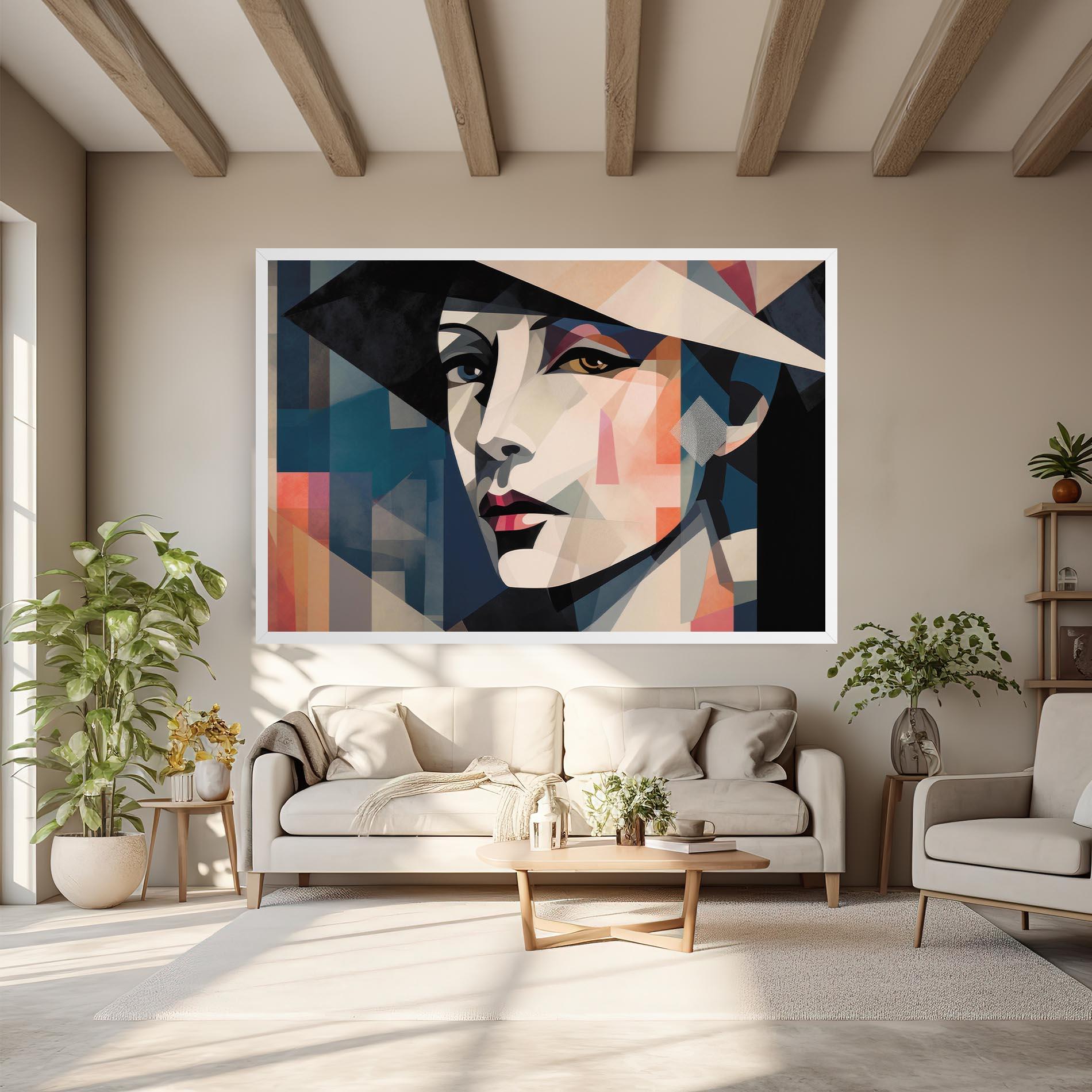 Vászonkép Chicago Portrait mockup 6