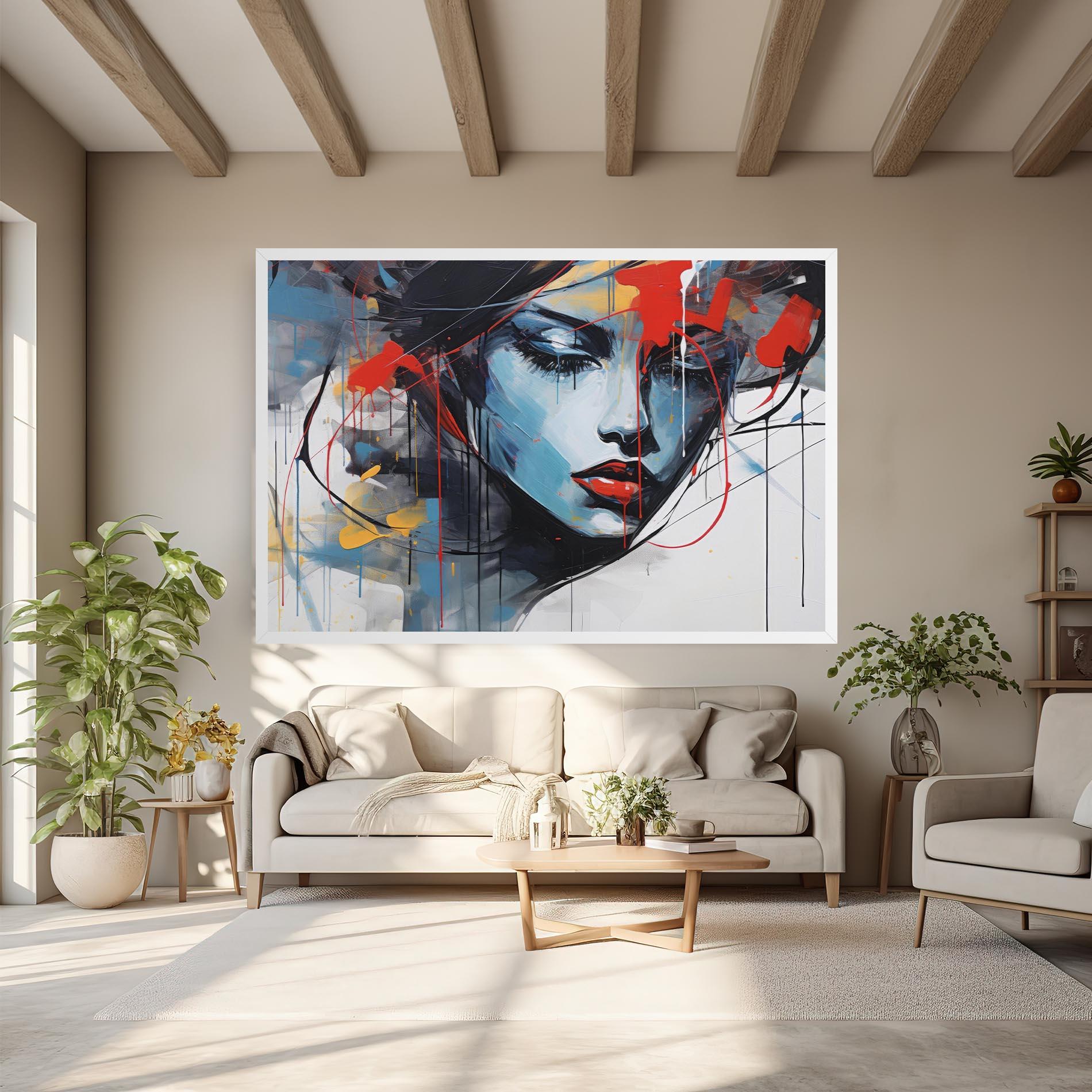 Vászonkép Edgy Woman mockup 6