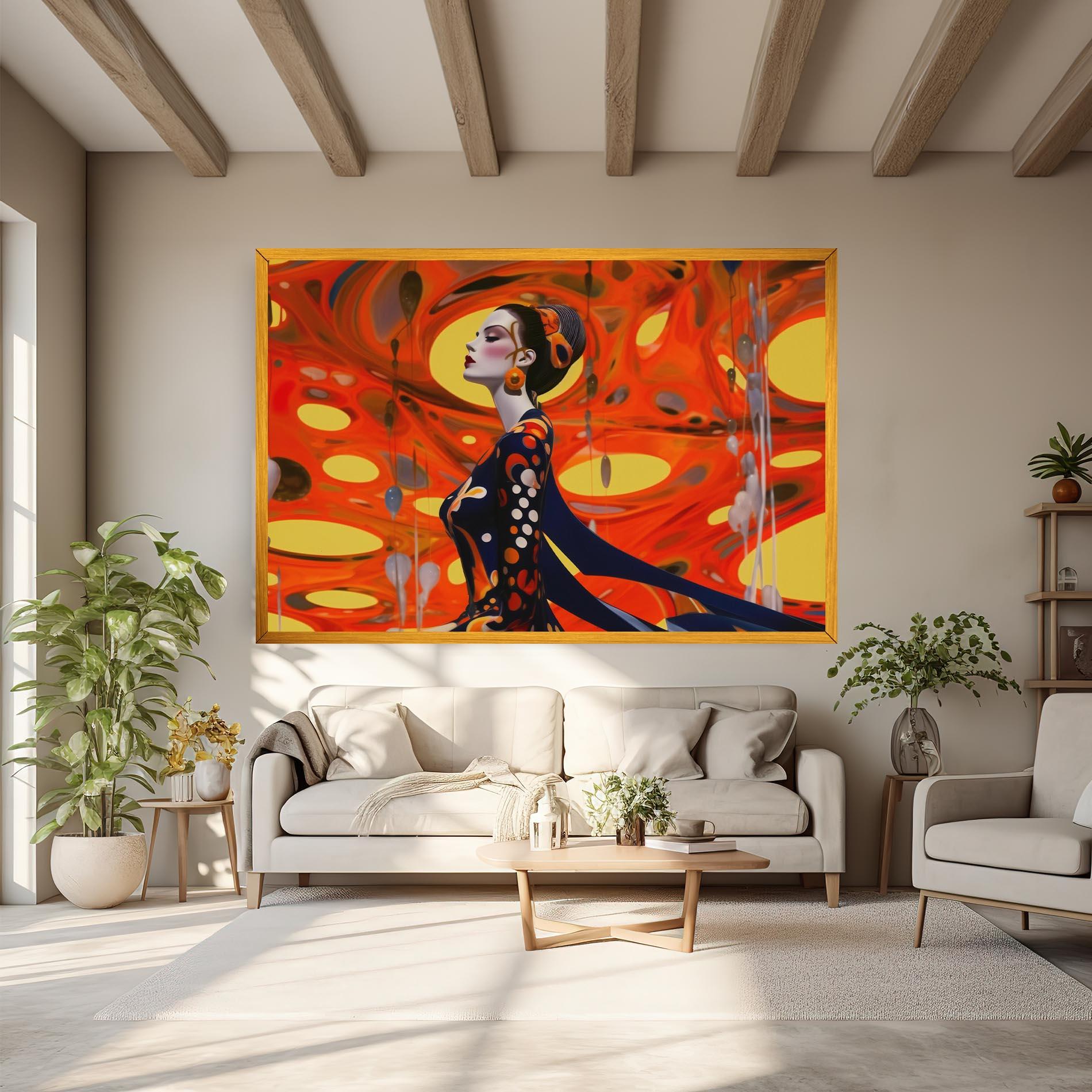 Vászonkép Big Orange Accesories mockup 6