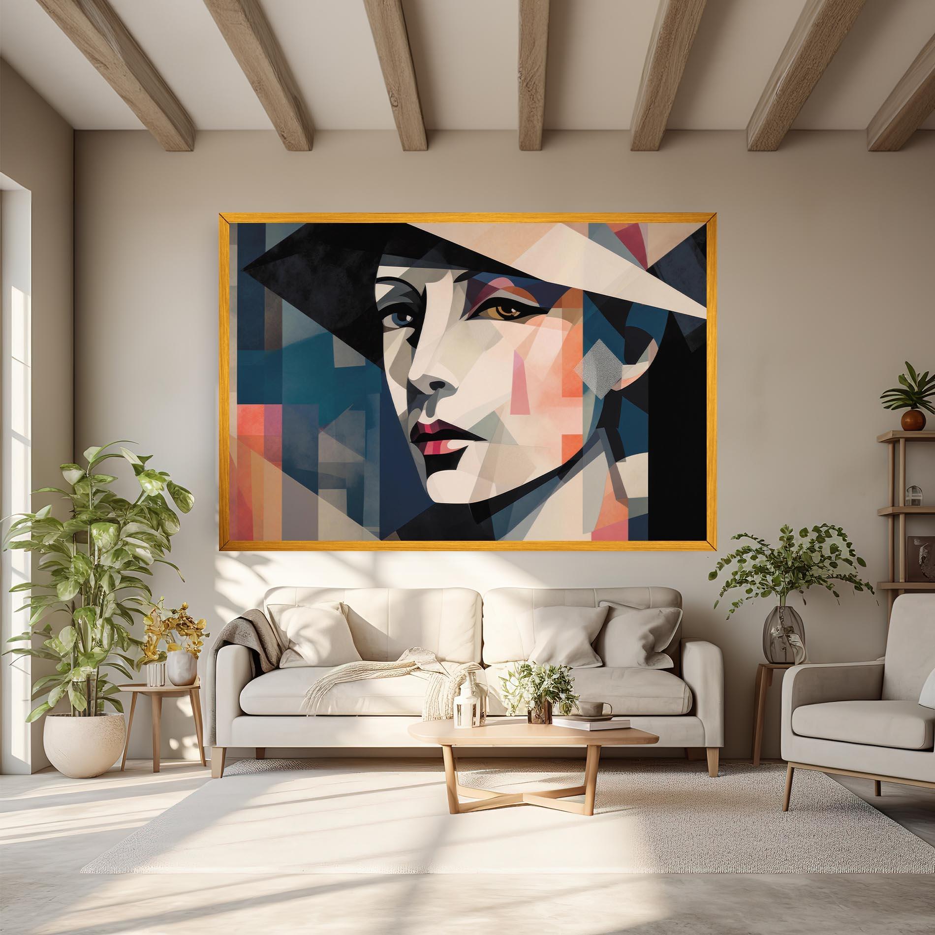 Vászonkép Chicago Portrait mockup 6