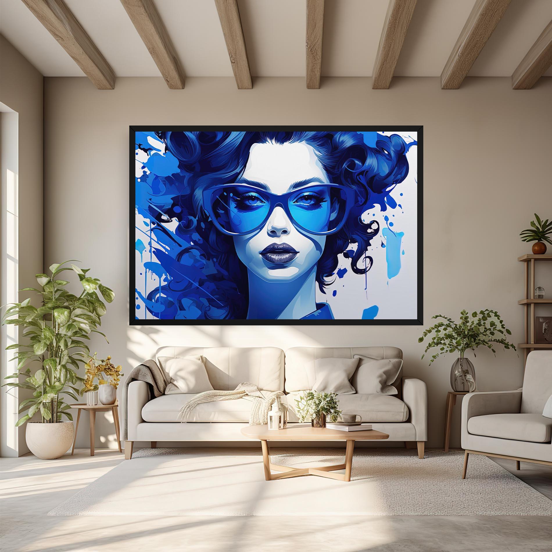 Vászonkép Big Blue Glasses mockup 6