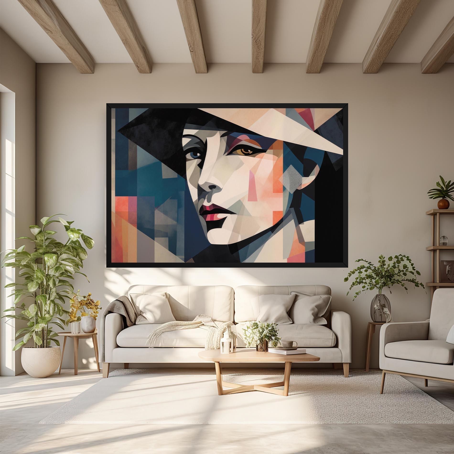 Vászonkép Chicago Portrait mockup 6