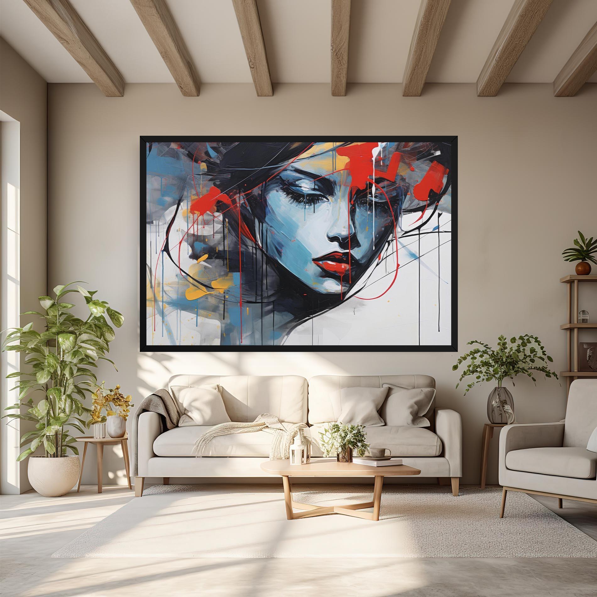 Vászonkép Edgy Woman mockup 6