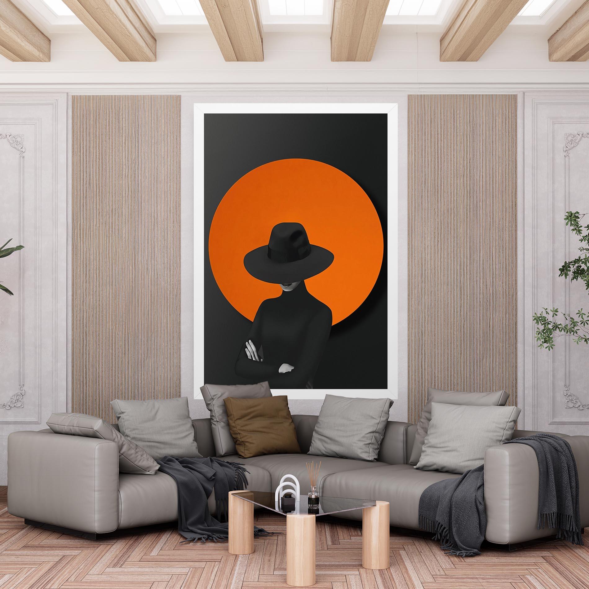 Vászonkép Black Fashion mockup 6