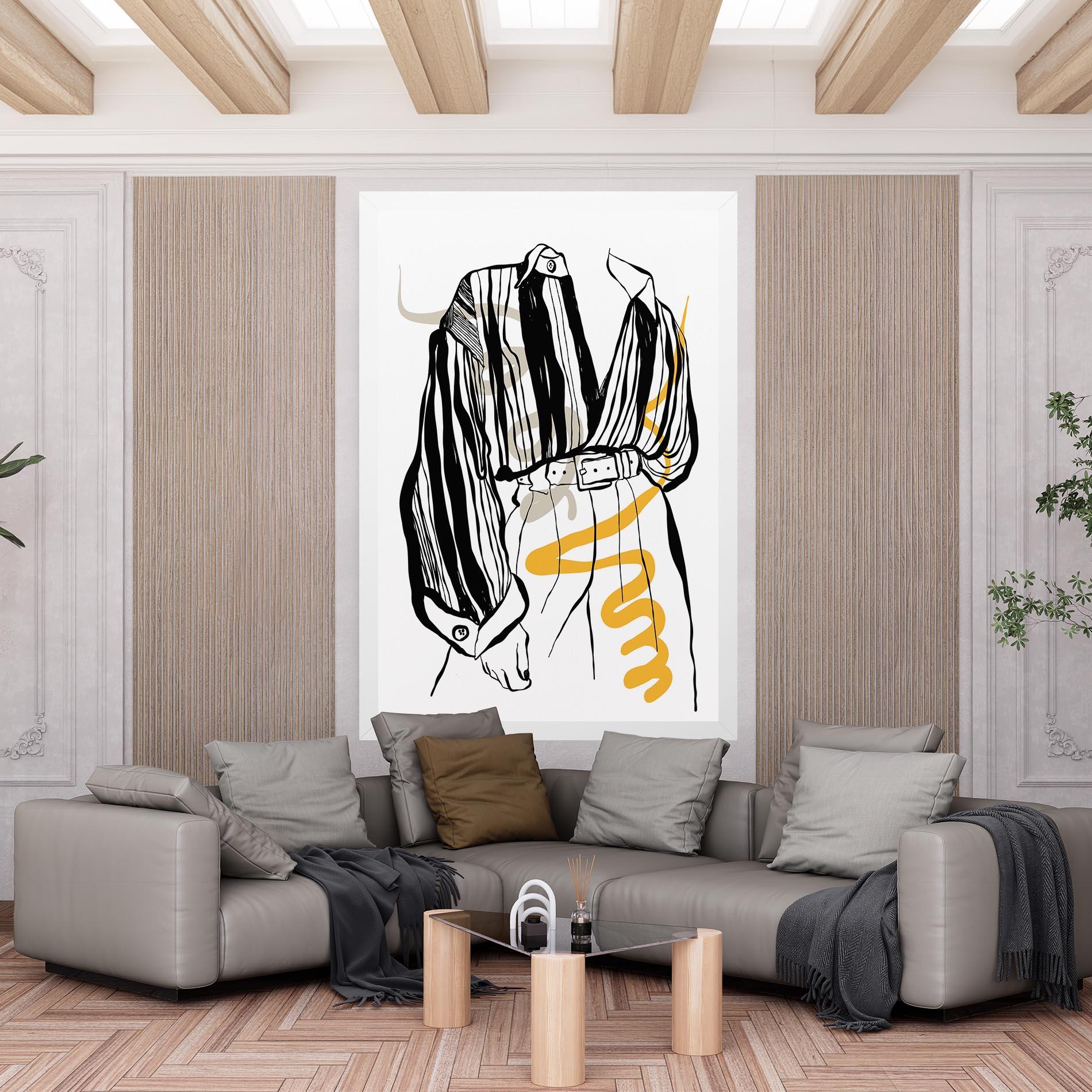 Vászonkép Modern Outfit Line mockup 6