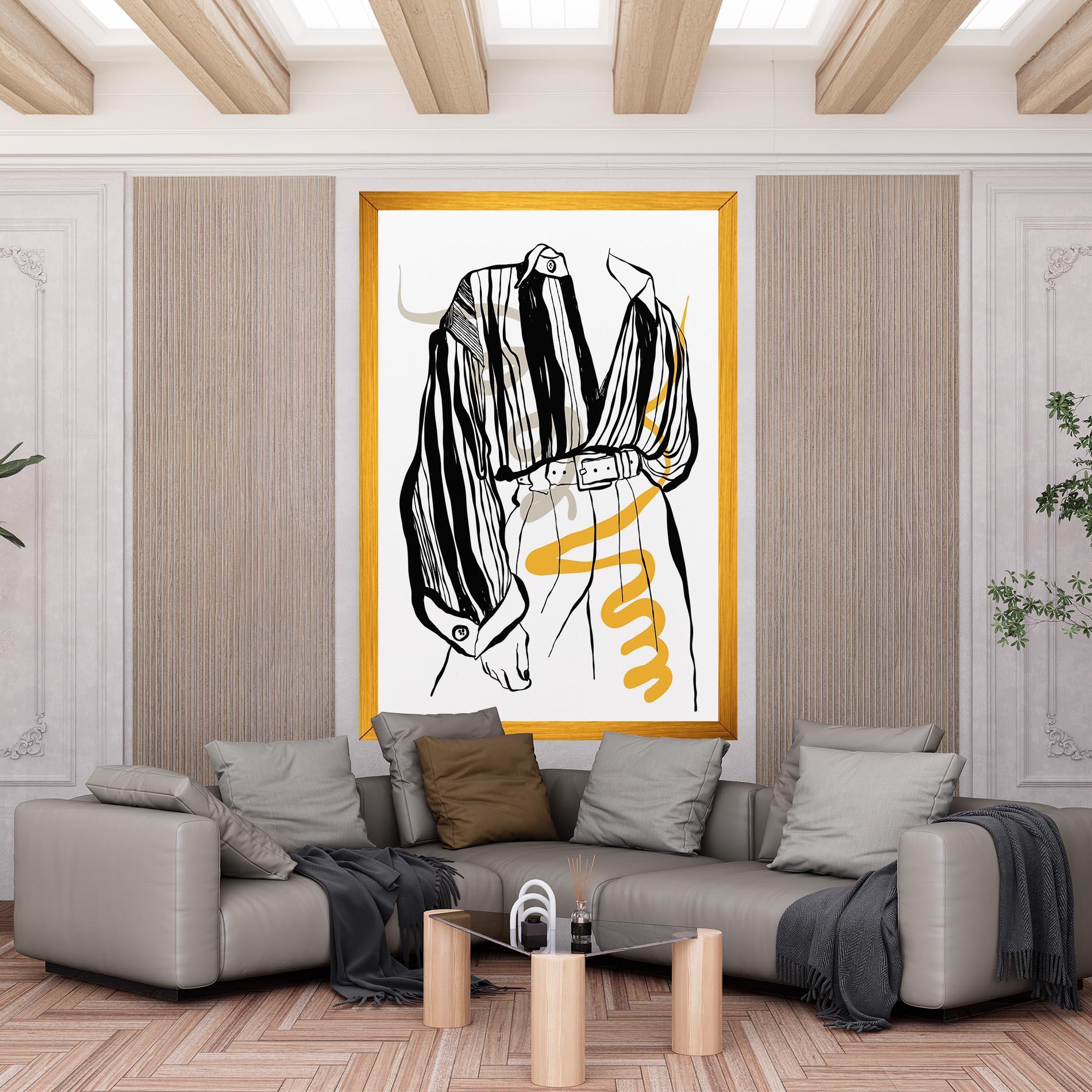 Vászonkép Modern Outfit Line mockup 6