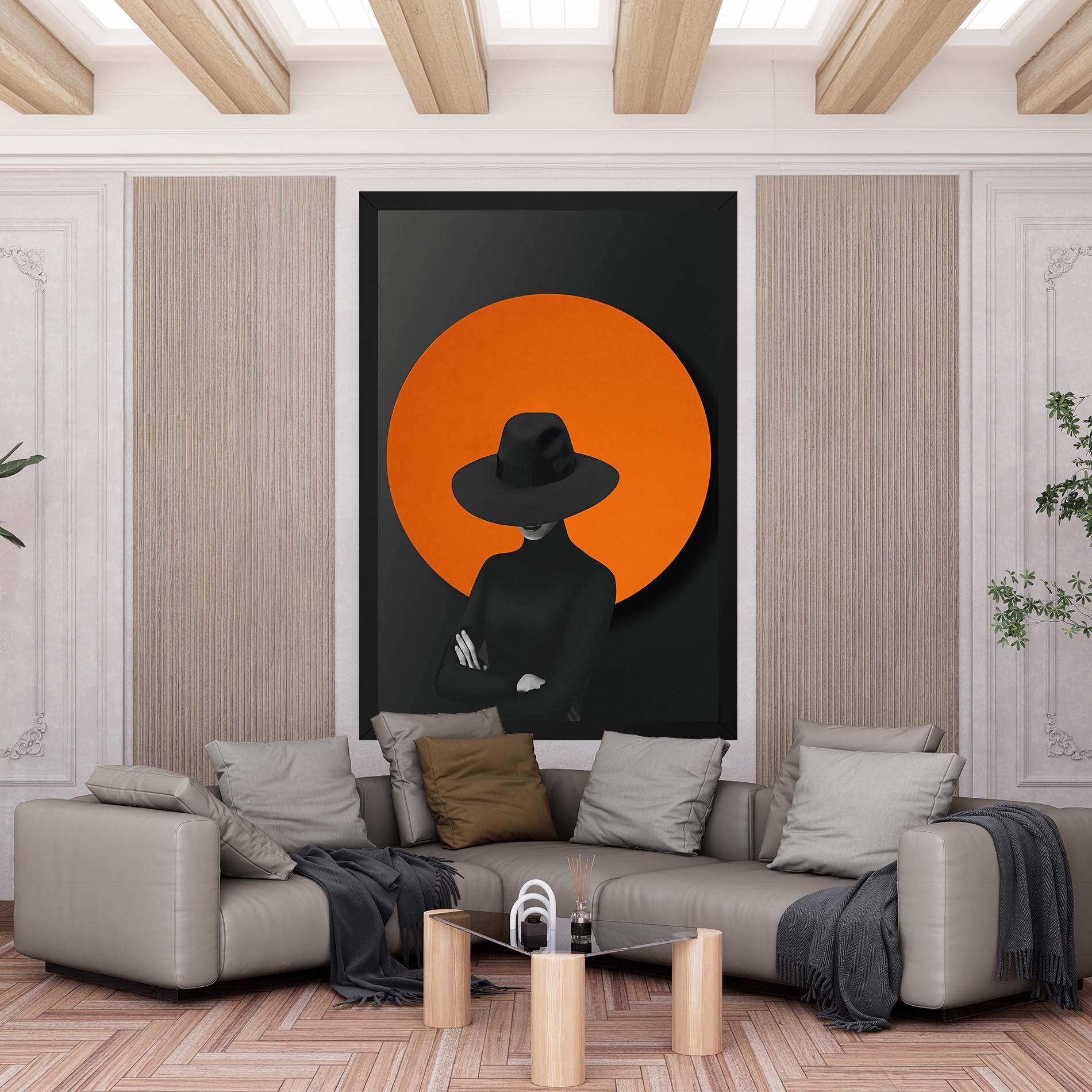 Vászonkép Black Fashion mockup 6