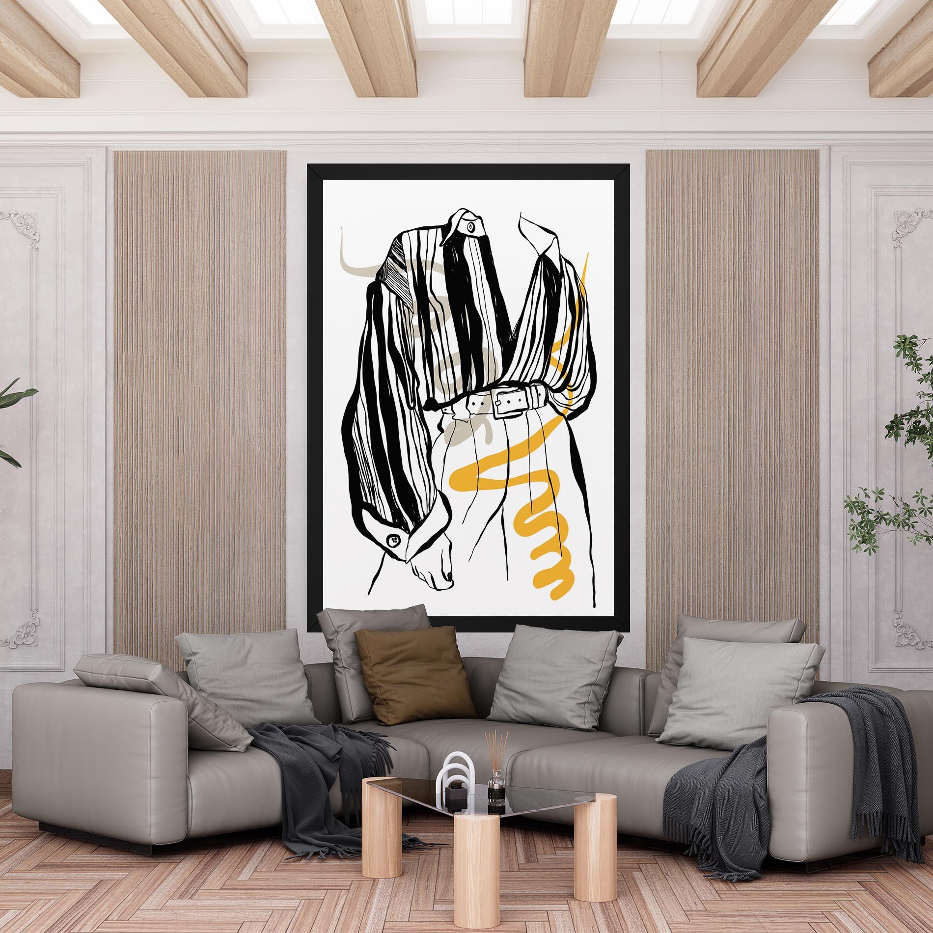 Vászonkép Modern Outfit Line mockup 6