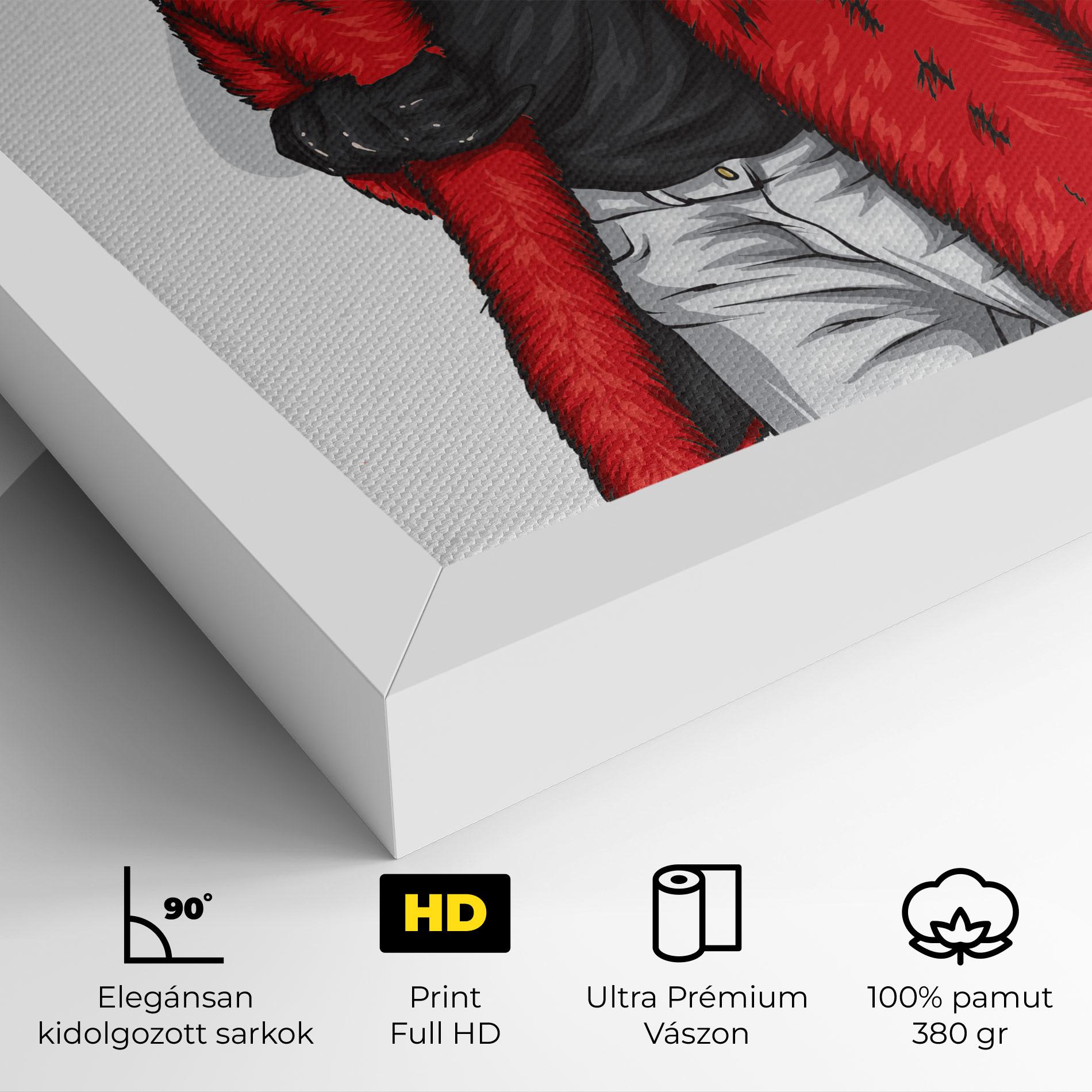 Vászonkép Black Blouse Woman mockup 4