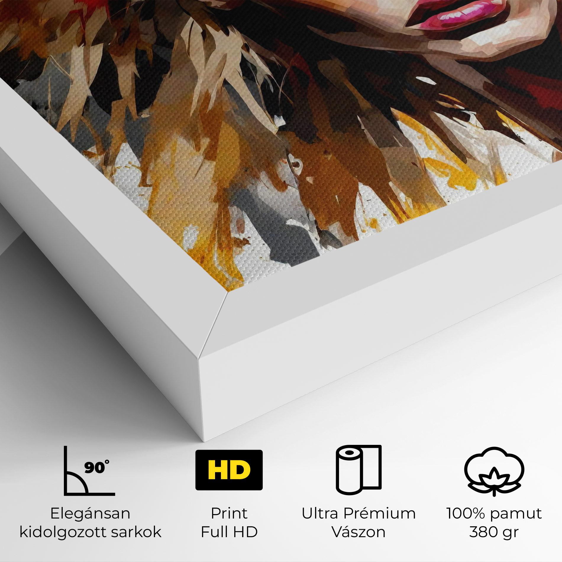 Vászonkép Blond Hair Splash mockup 4