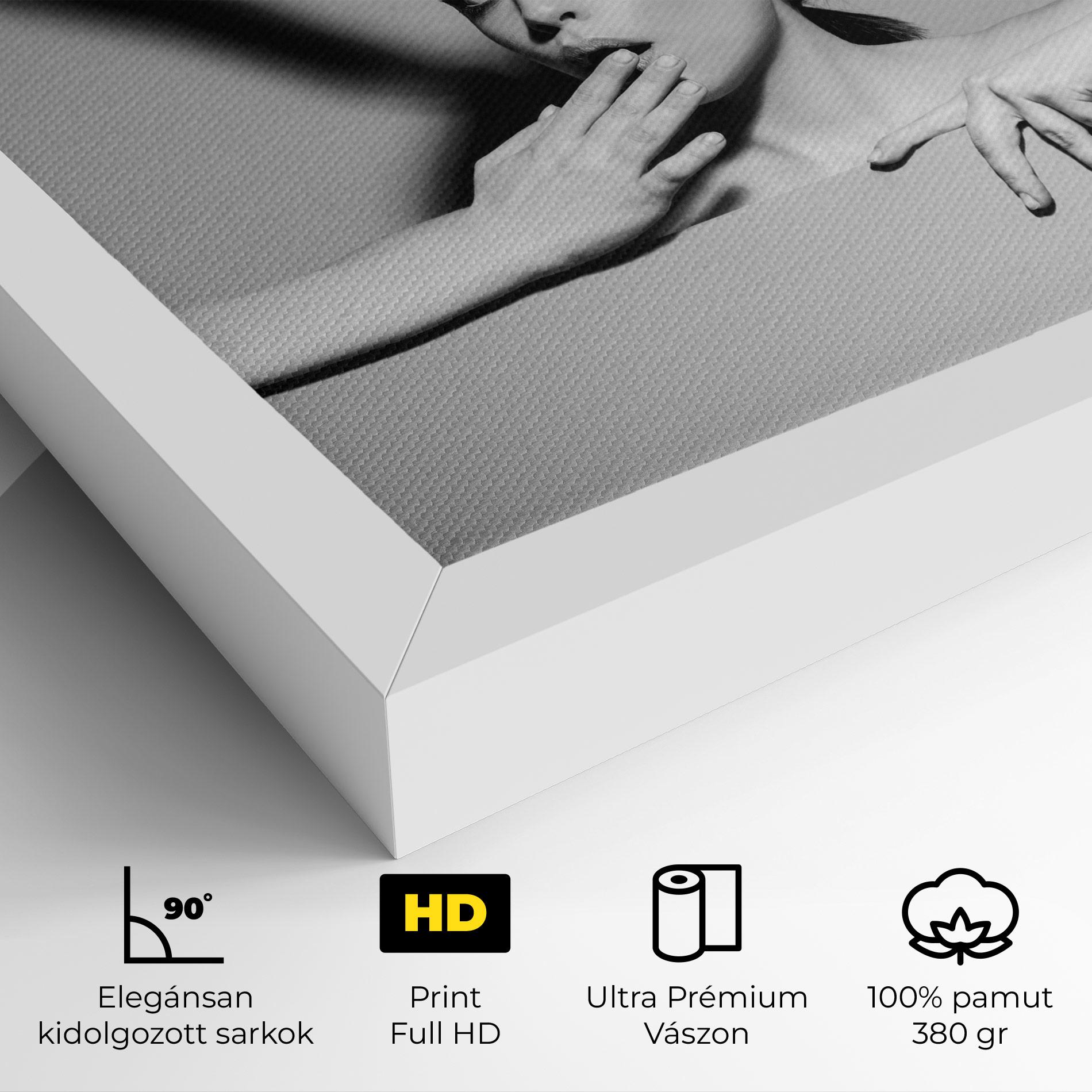 Vászonkép Bunny Ears Peeking mockup 4