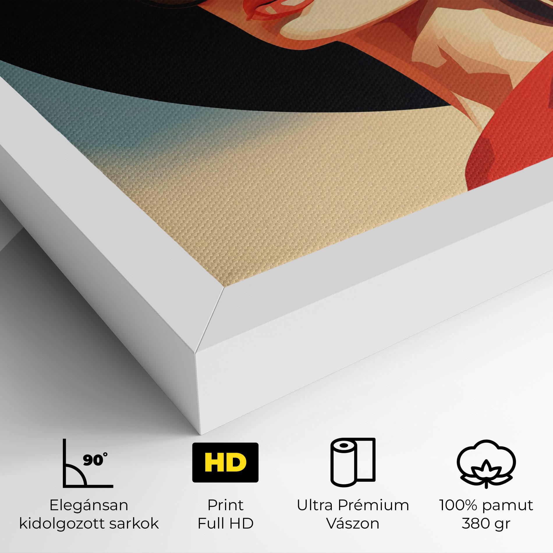 Vászonkép Caucasian Glamor Model mockup 4