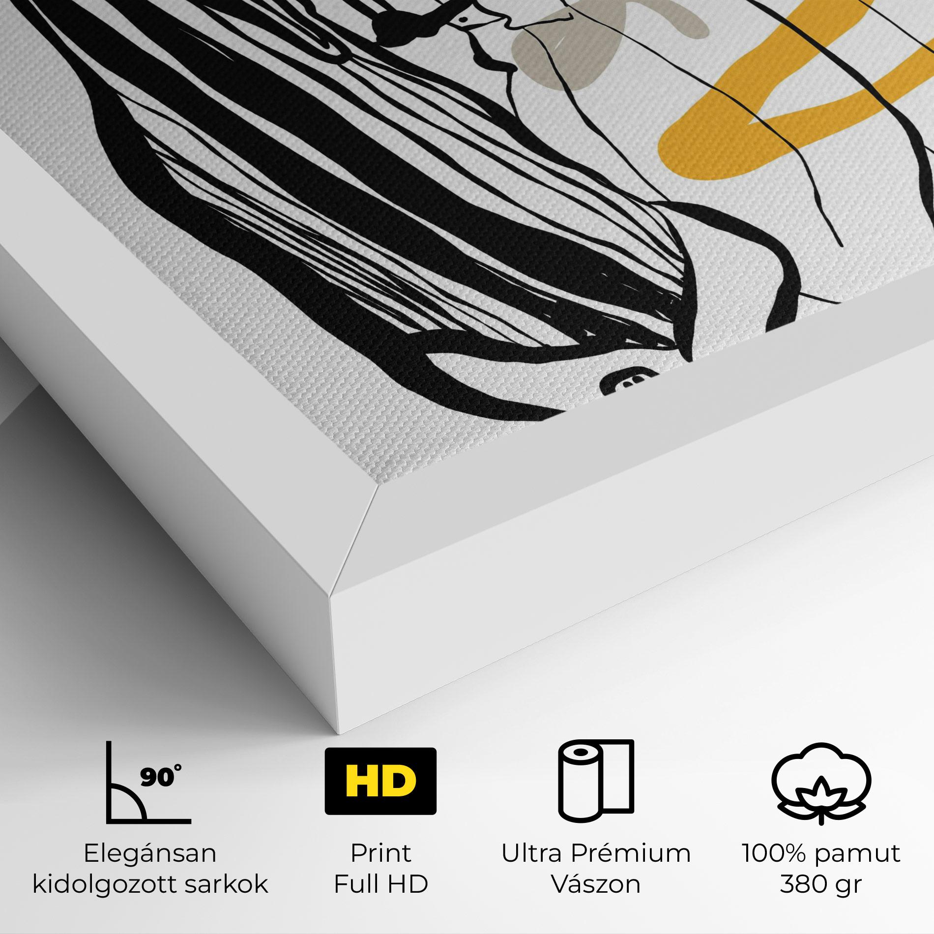 Vászonkép Modern Outfit Line mockup 4