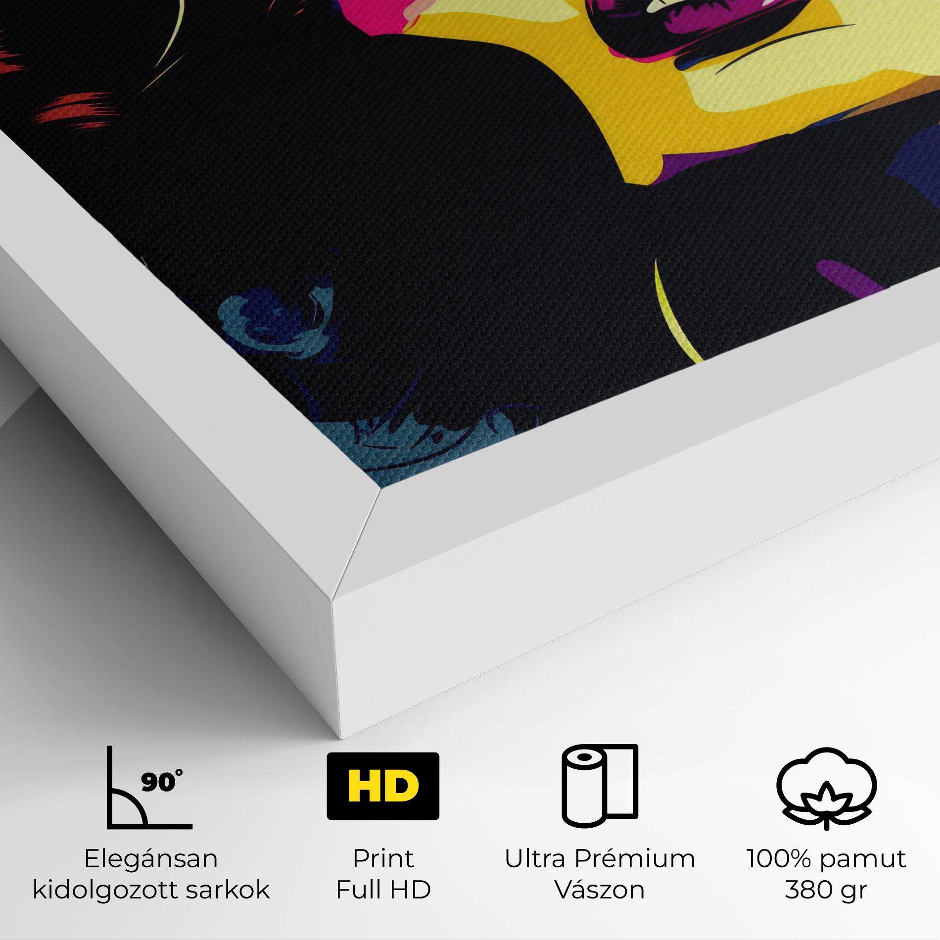 Vászonkép Pop Art Portrait Woman mockup 4