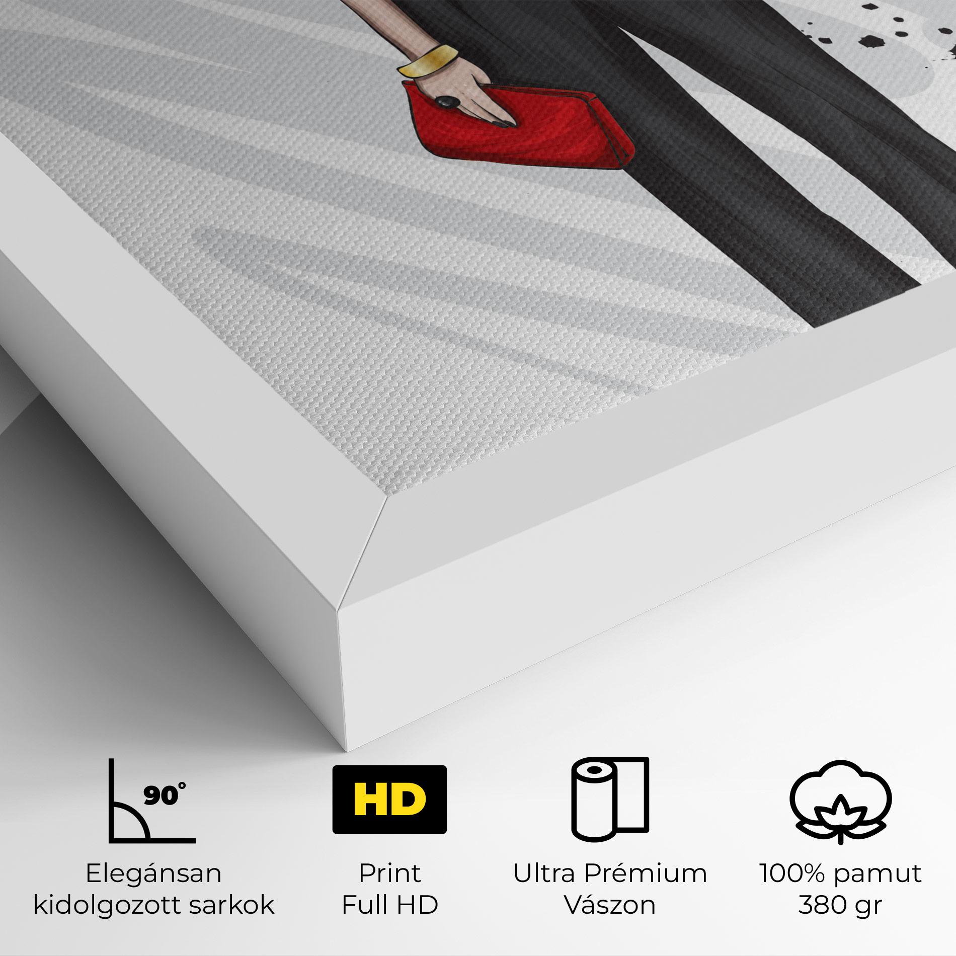 Vászonkép Tall Black Pants mockup 4