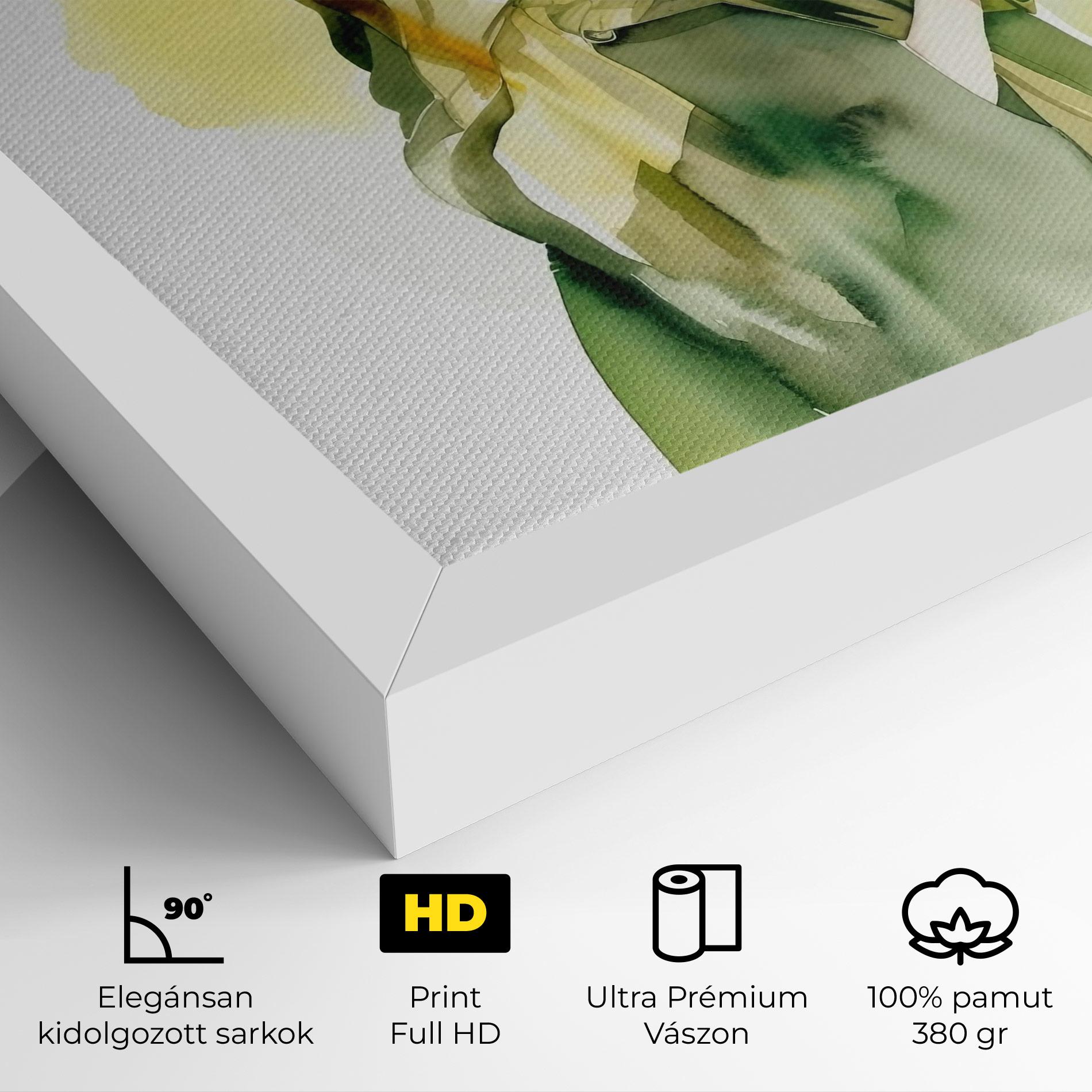 Vászonkép Woman Green Fashion mockup 4