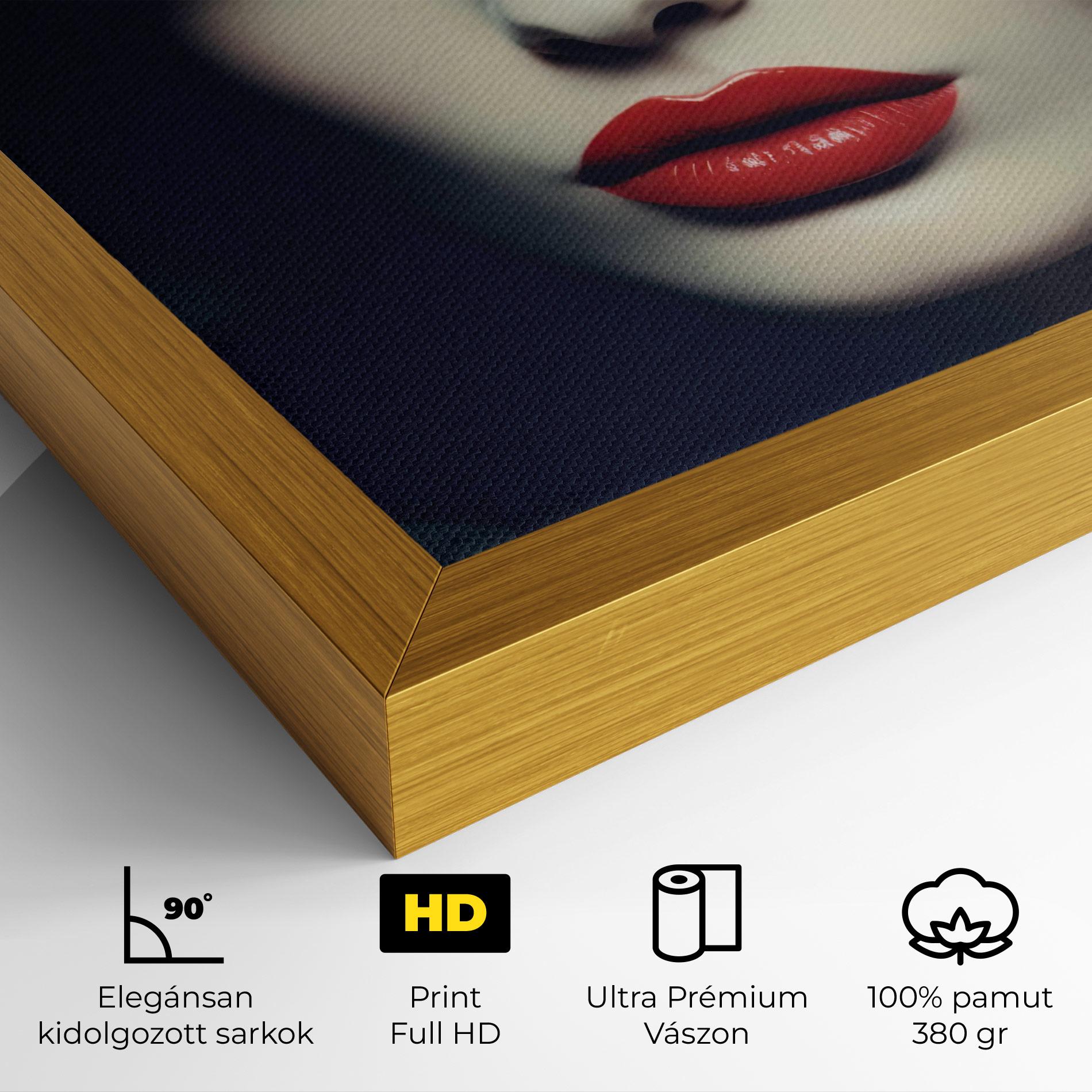 Vászonkép Big Juicy Lips Woman mockup 4
