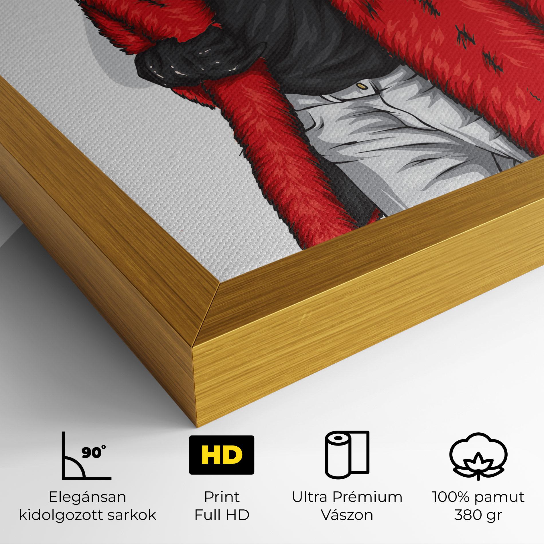 Vászonkép Black Blouse Woman mockup 4