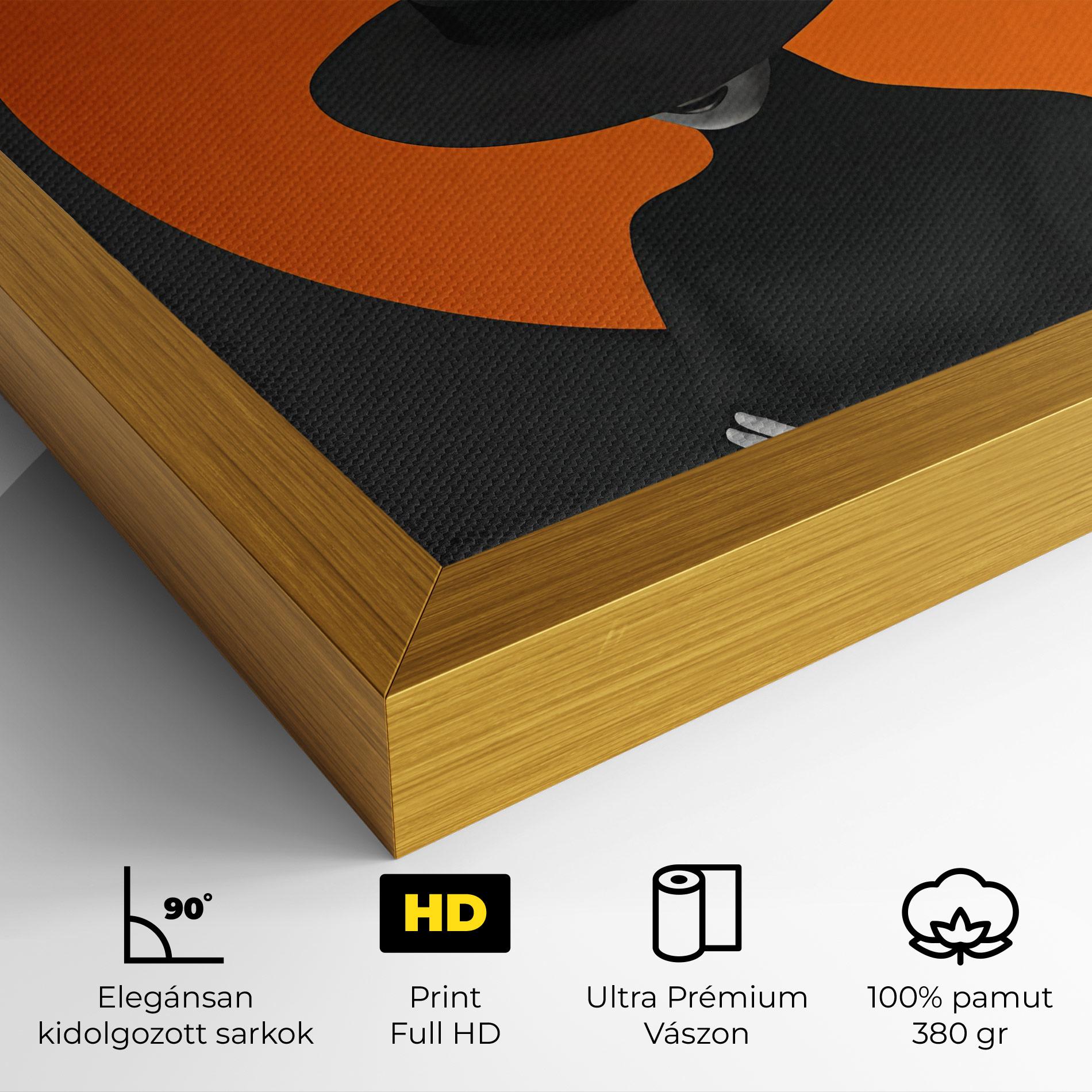 Vászonkép Black Fashion mockup 4