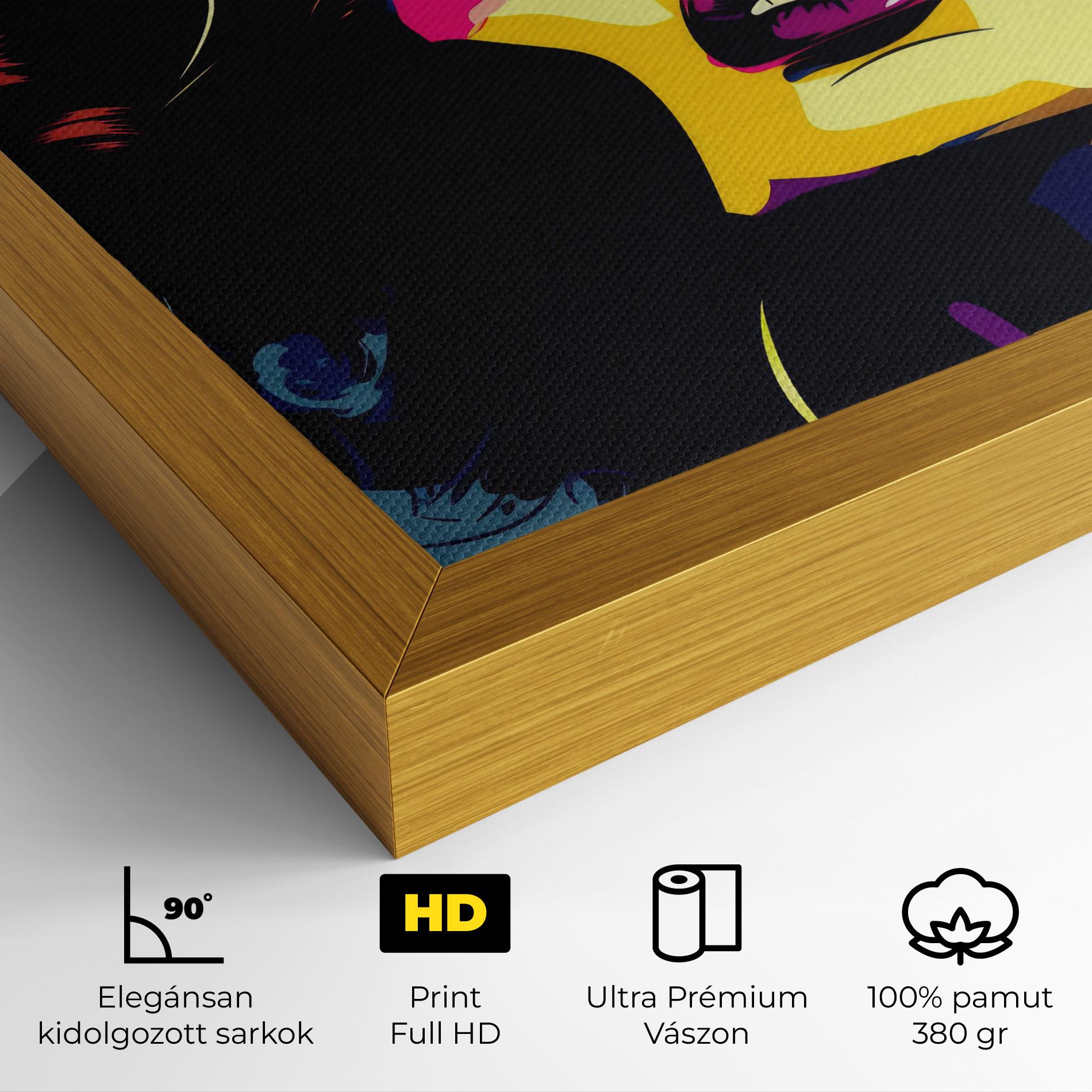 Vászonkép Pop Art Portrait Woman mockup 4