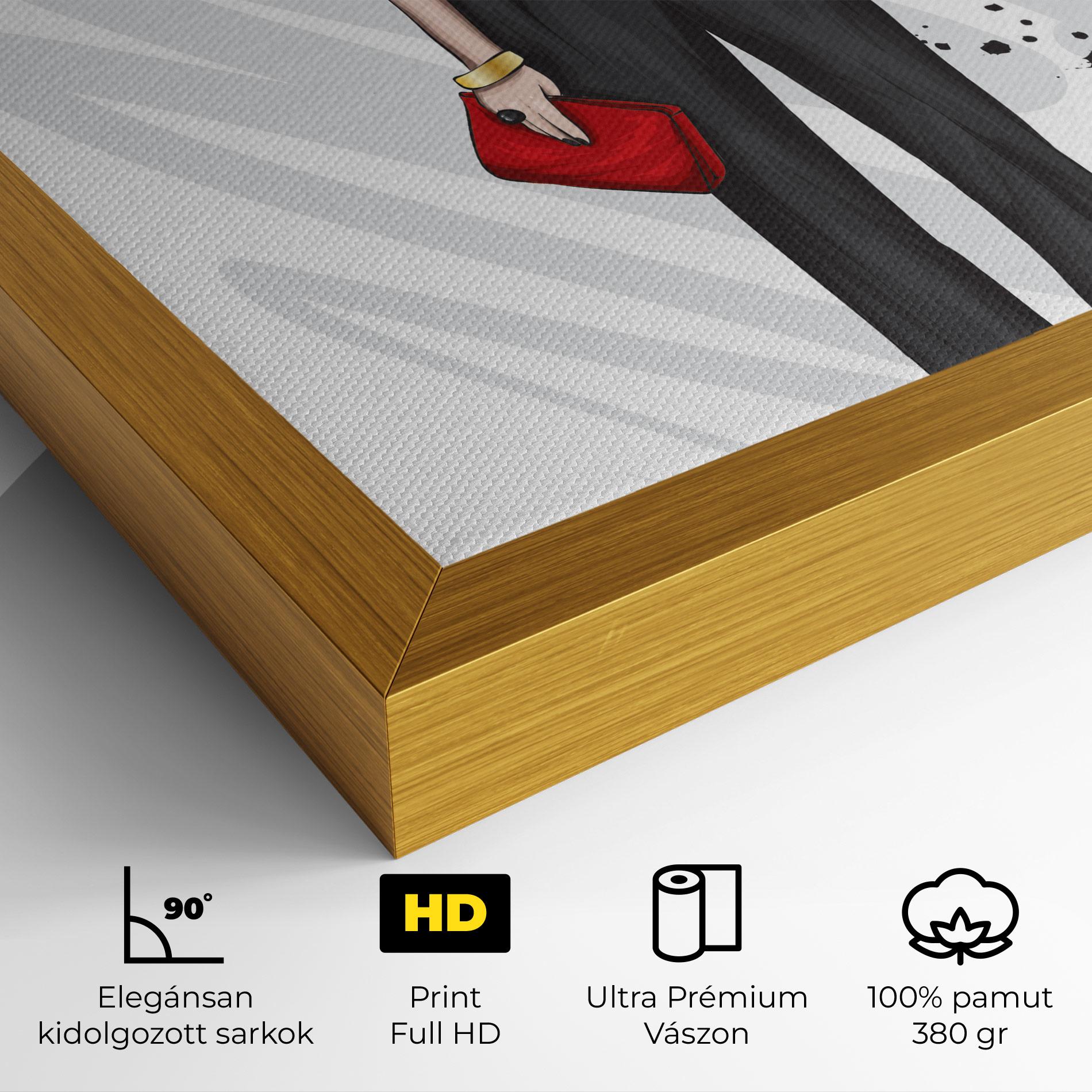 Vászonkép Tall Black Pants mockup 4