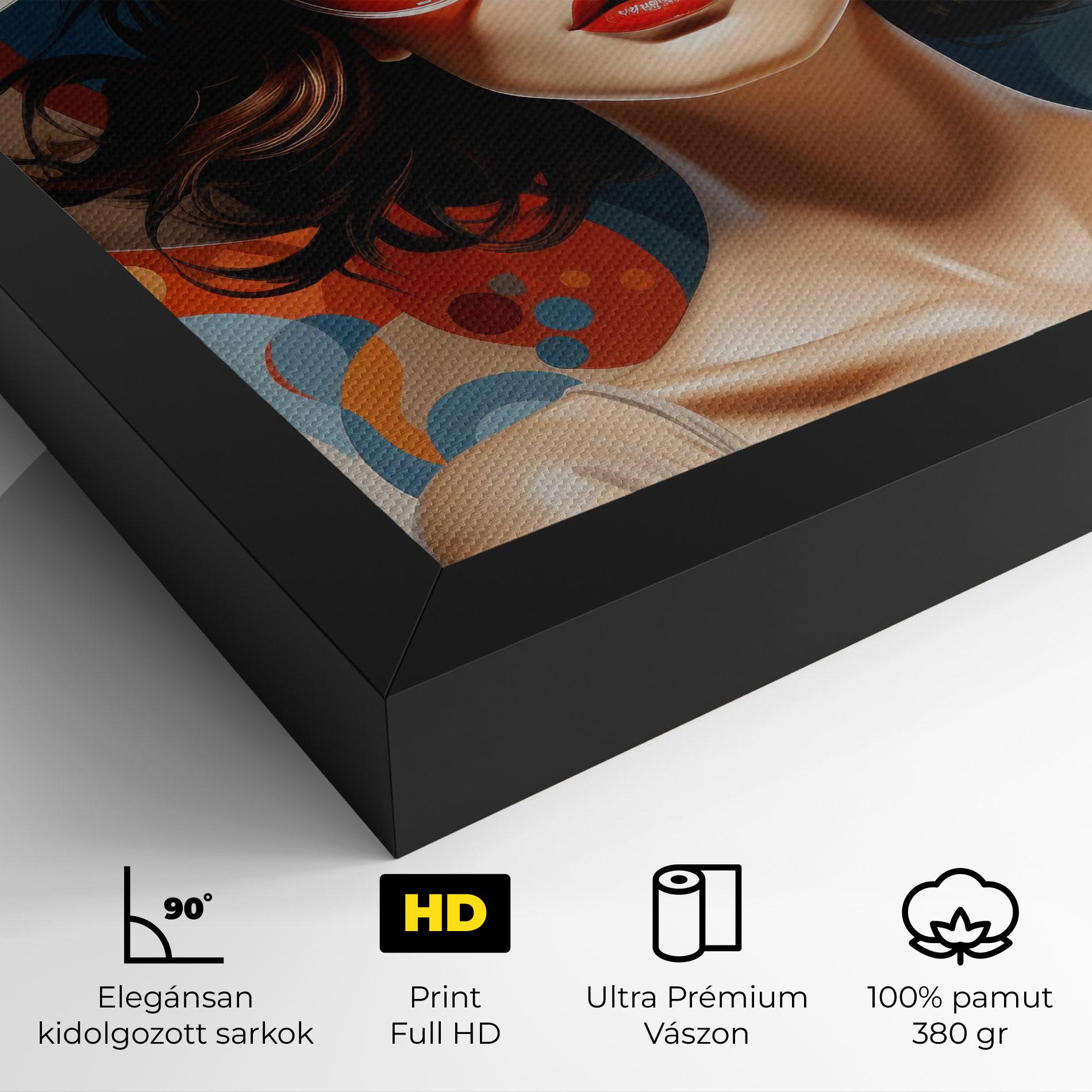 Vászonkép Big Glasses Woman mockup 4