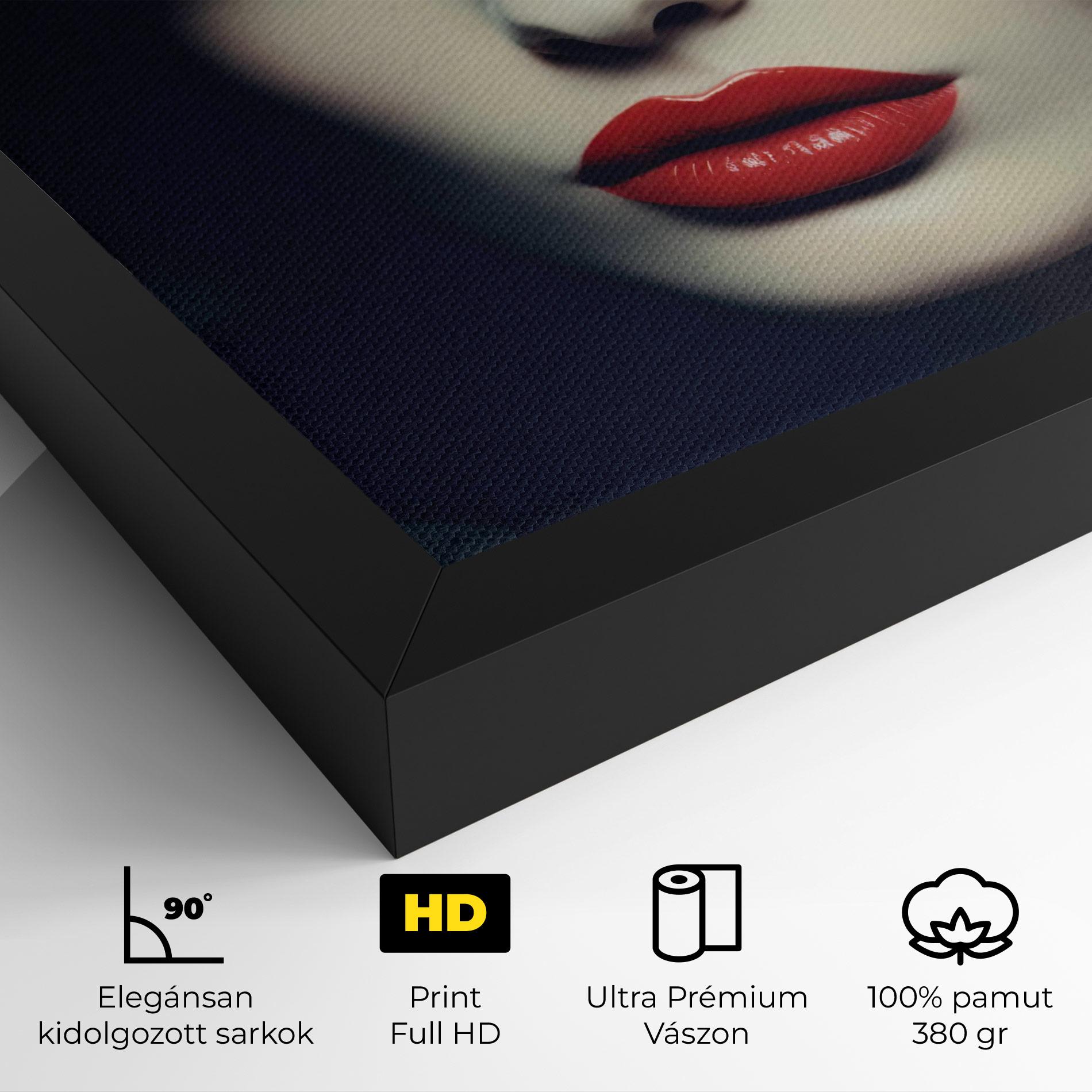 Vászonkép Big Juicy Lips Woman mockup 4