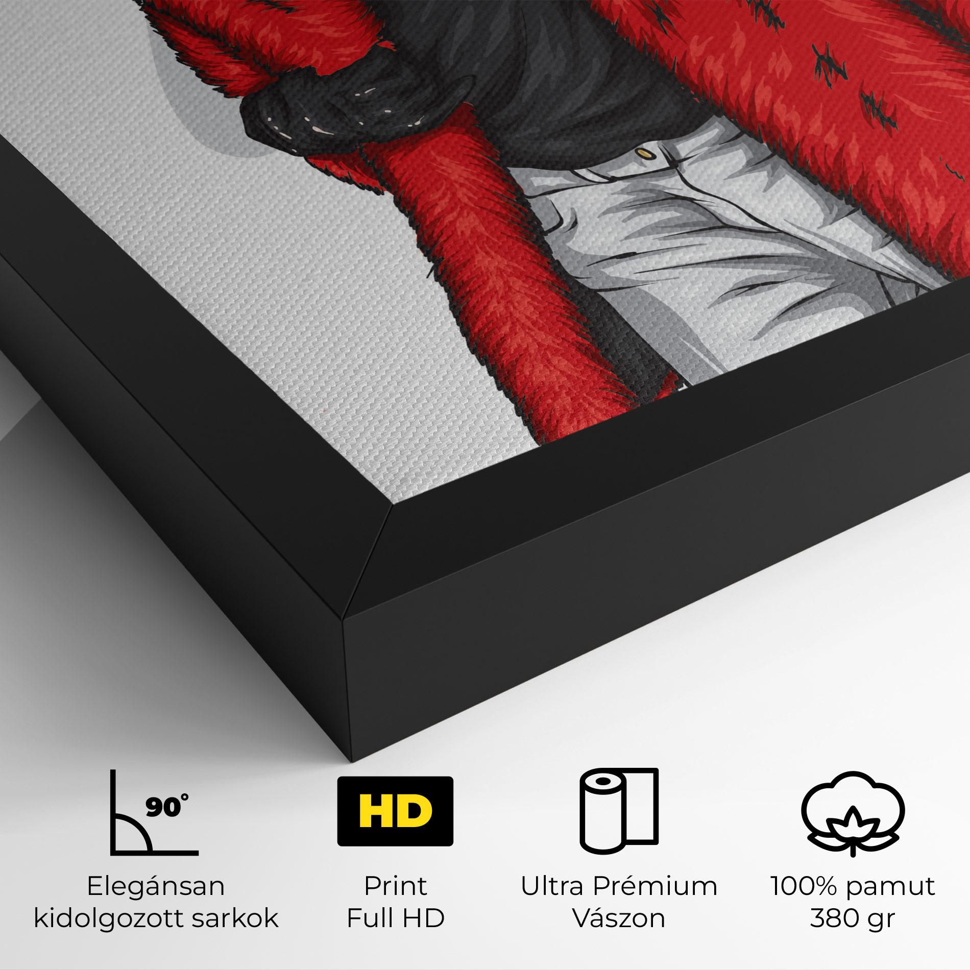 Vászonkép Black Blouse Woman mockup 4