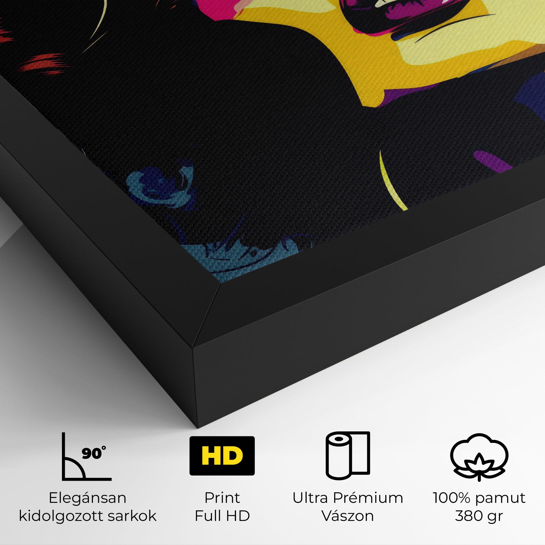 Vászonkép Pop Art Portrait Woman mockup 4