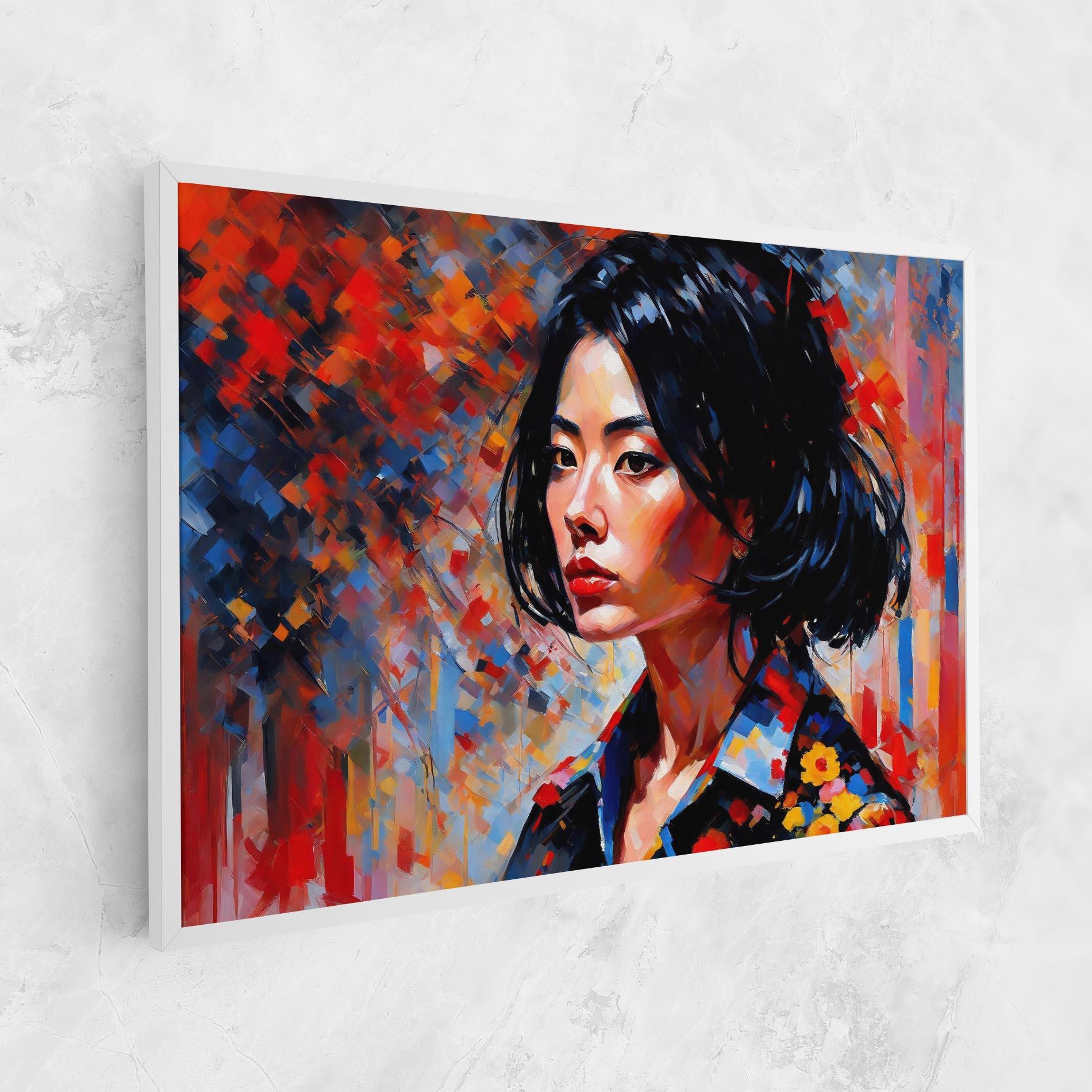 Vászonkép Beautiful Asian Woman mockup 1