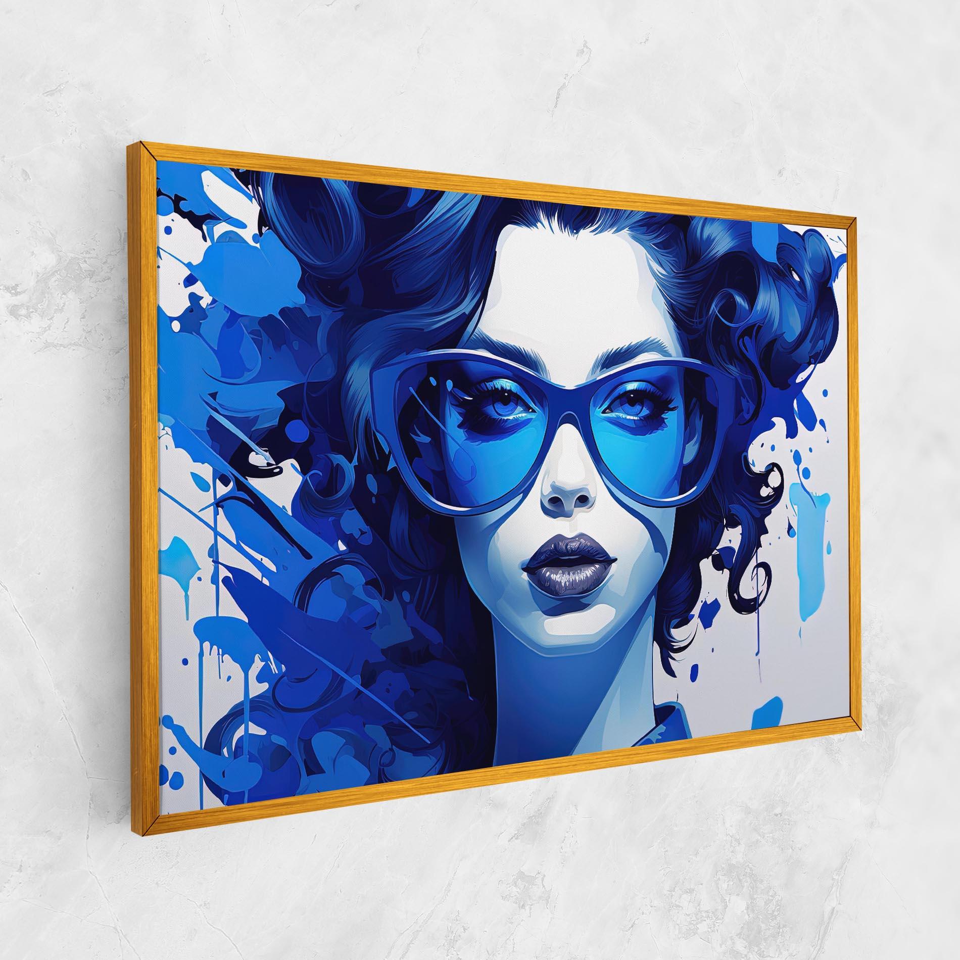 Vászonkép Big Blue Glasses mockup 1