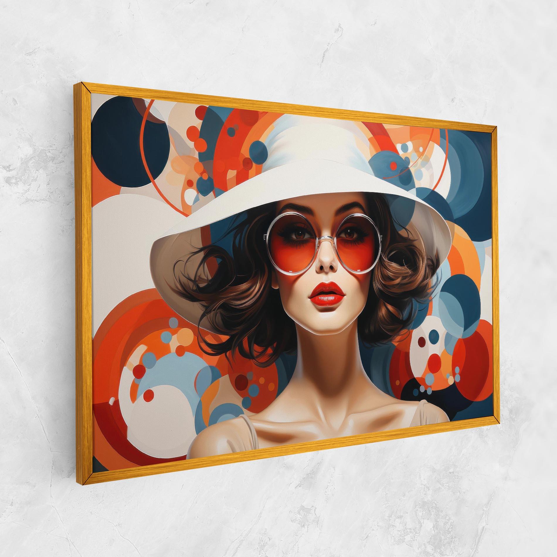 Vászonkép Big Glasses Woman mockup 1