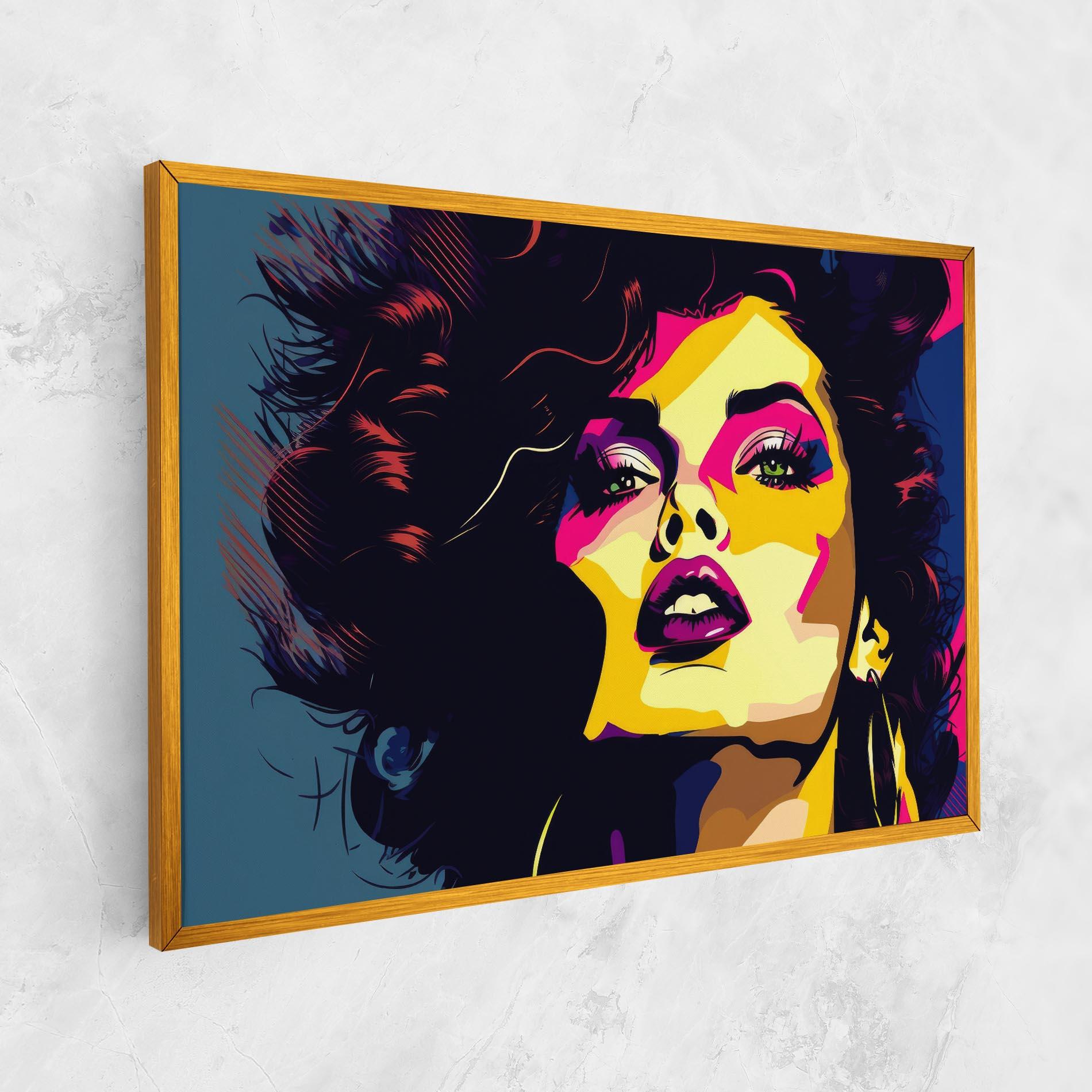 Vászonkép Pop Art Portrait Woman mockup 1