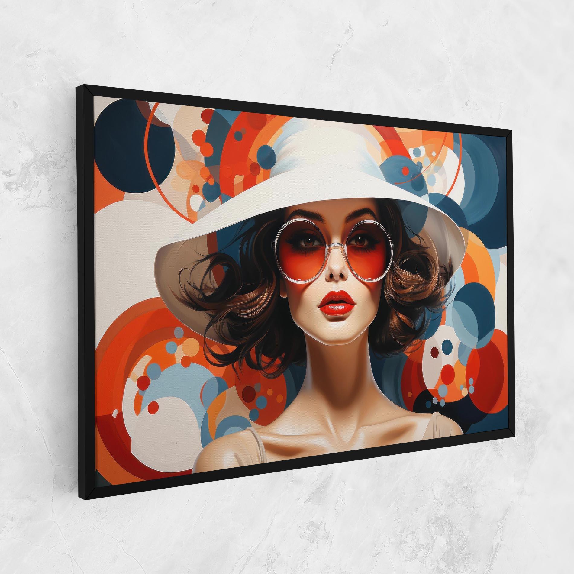 Vászonkép Big Glasses Woman mockup 1