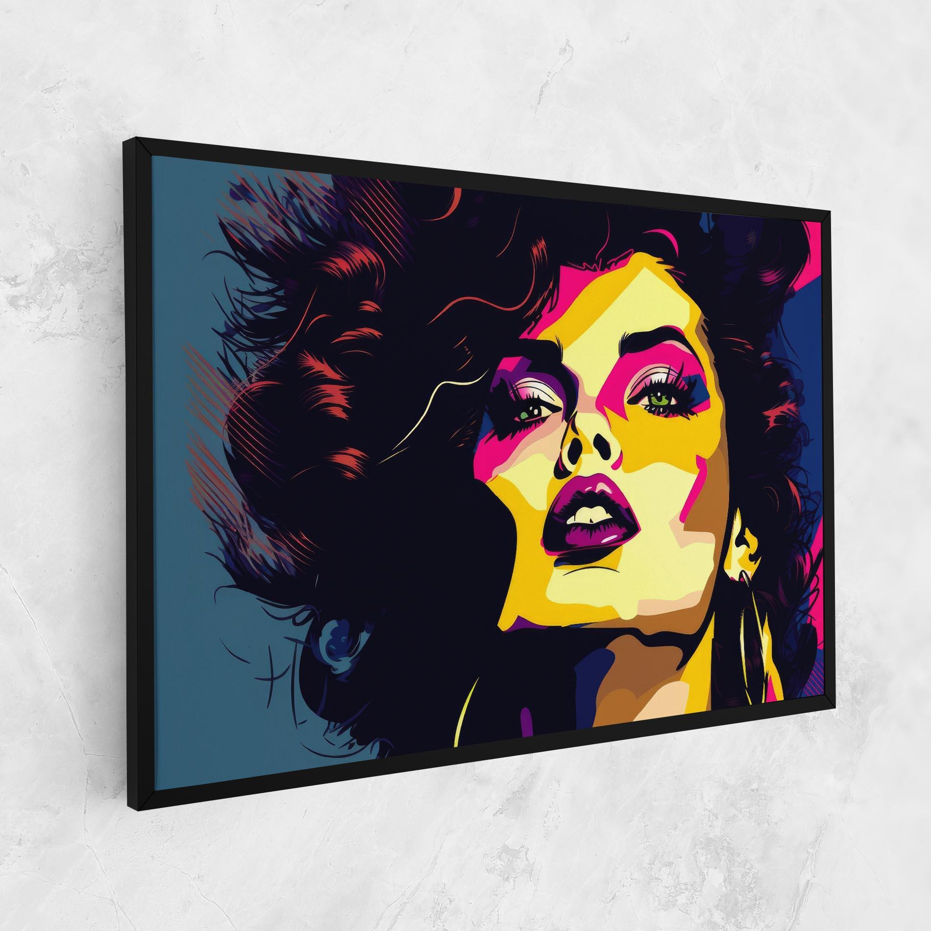 Vászonkép Pop Art Portrait Woman mockup 1