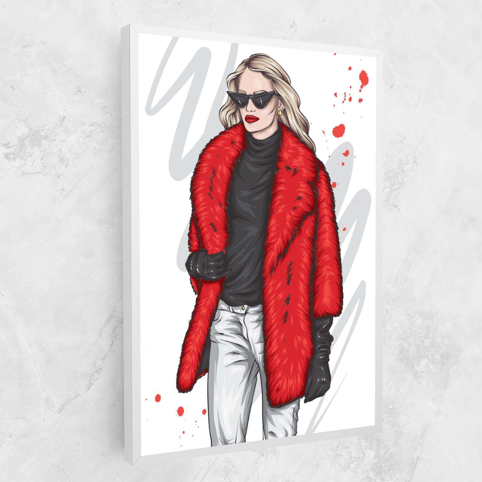 Vászonkép Black Blouse Woman mockup 1