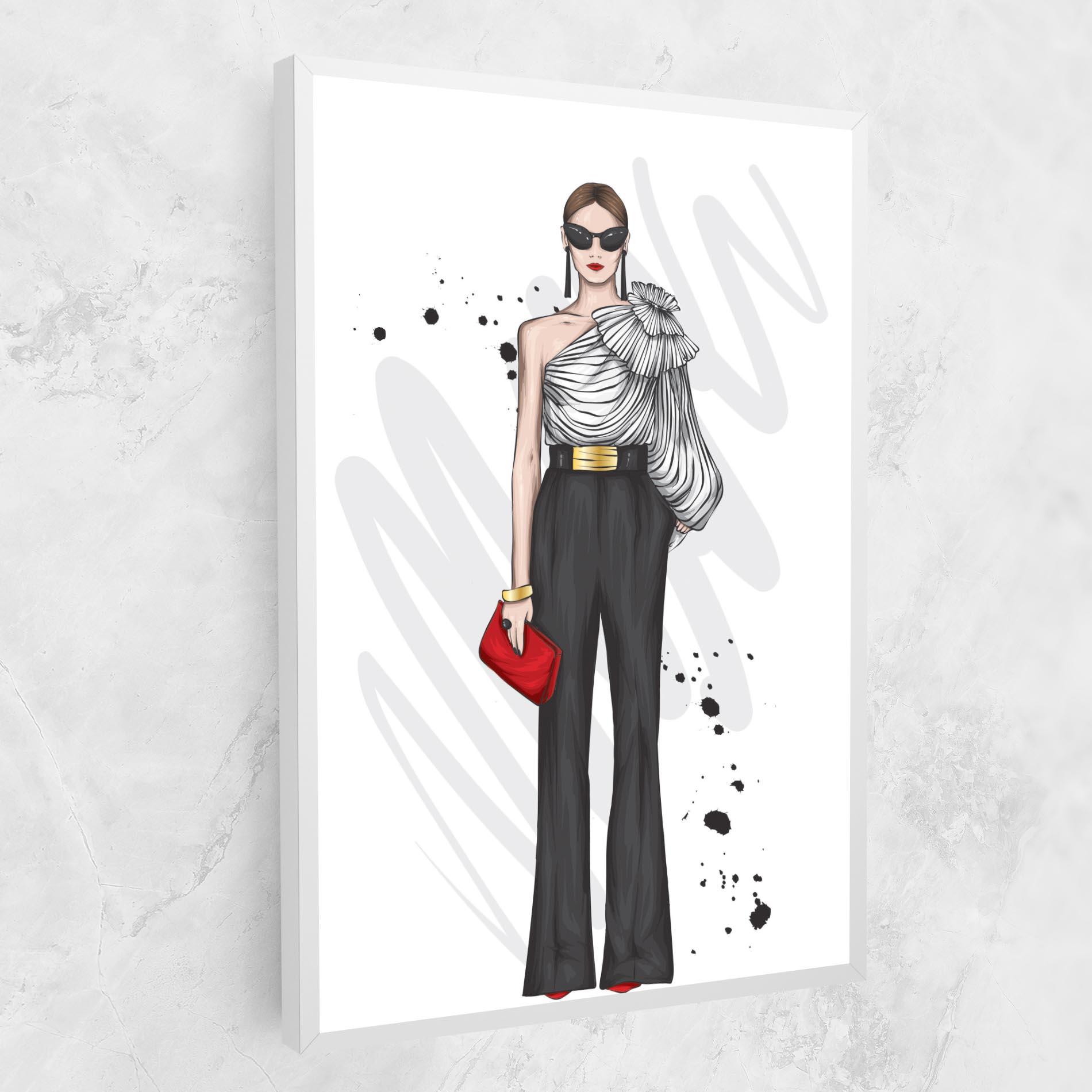 Vászonkép Tall Black Pants mockup 1